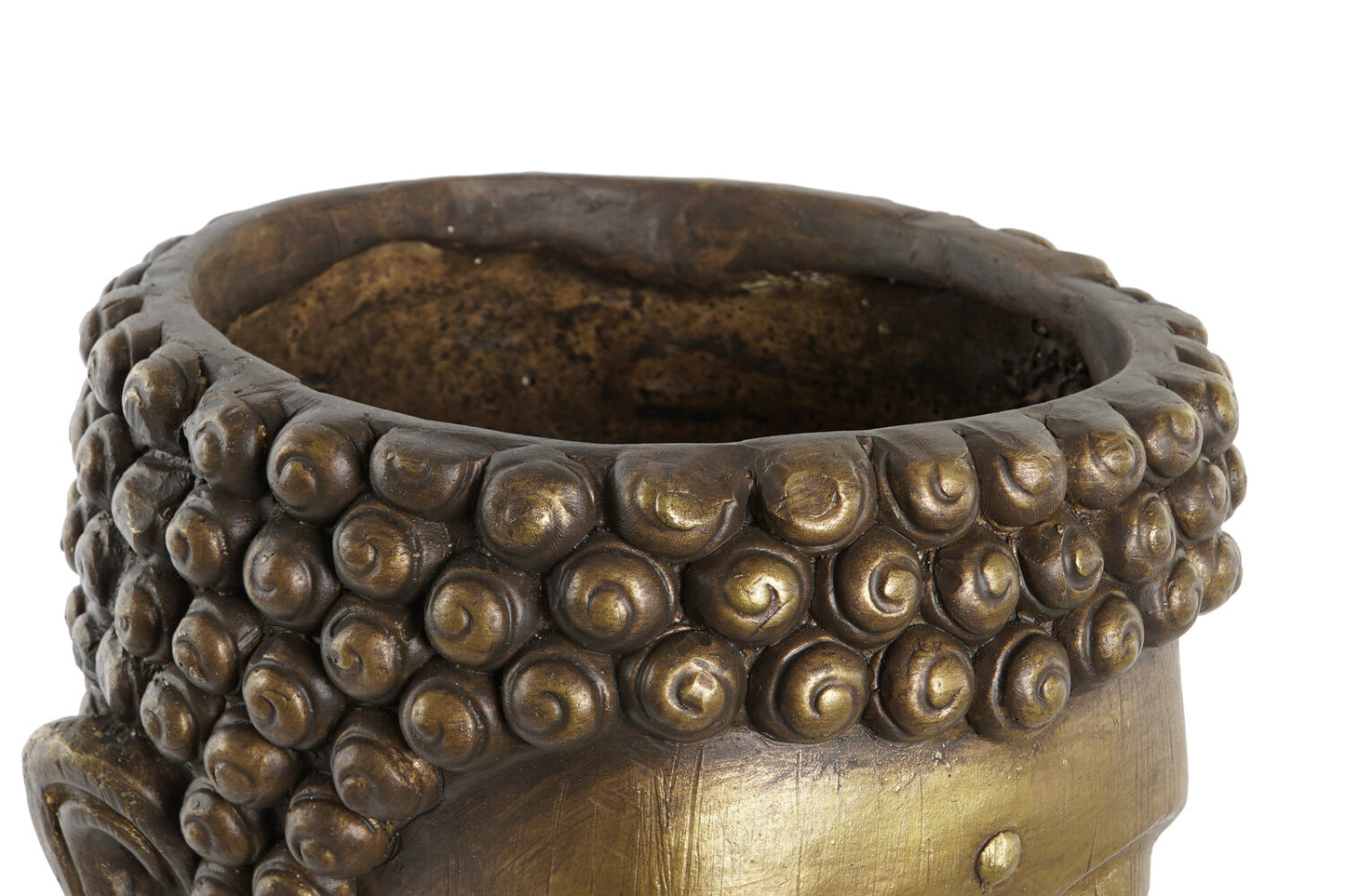 MACETERO FIBRA VIDRIO 25X25X36 BUDA ENVEJECIDO