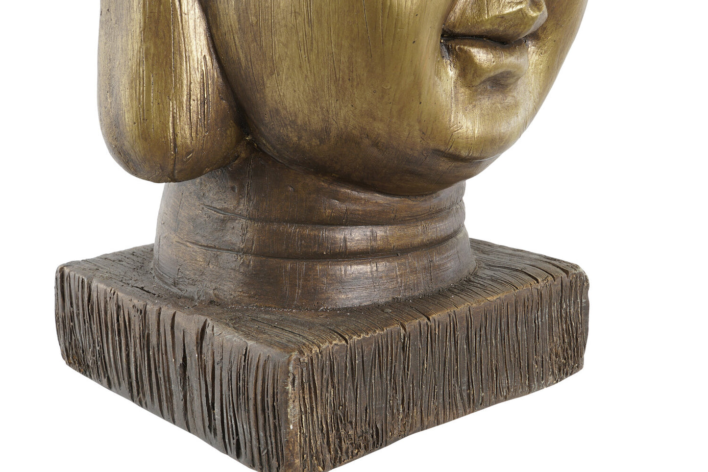 MACETERO FIBRA VIDRIO 25X25X36 BUDA ENVEJECIDO