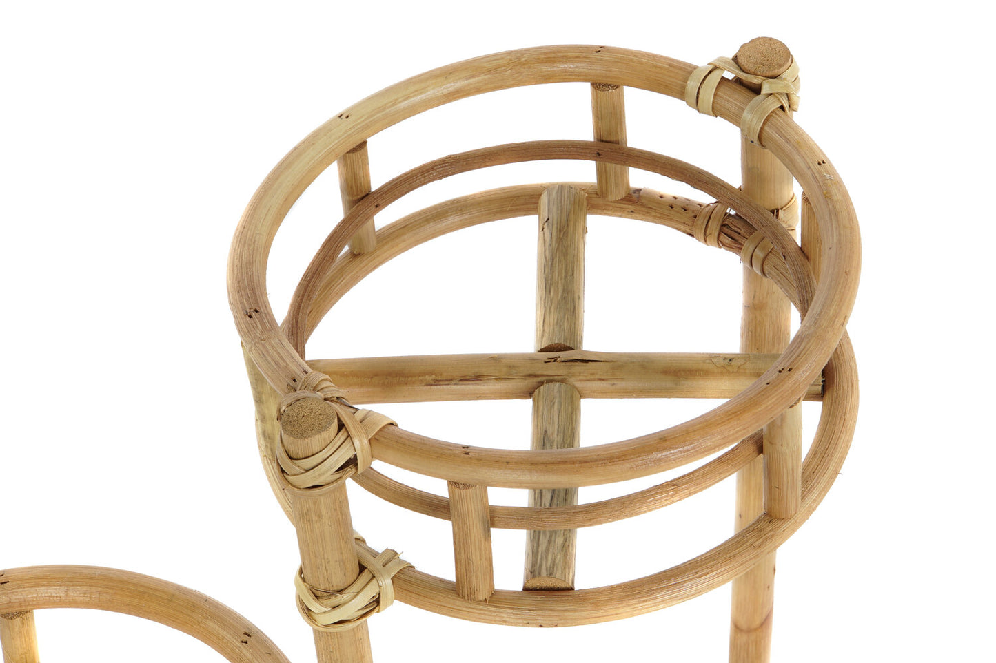 MACETERO RATAN 48X28X45 3 MACETAS NATURAL