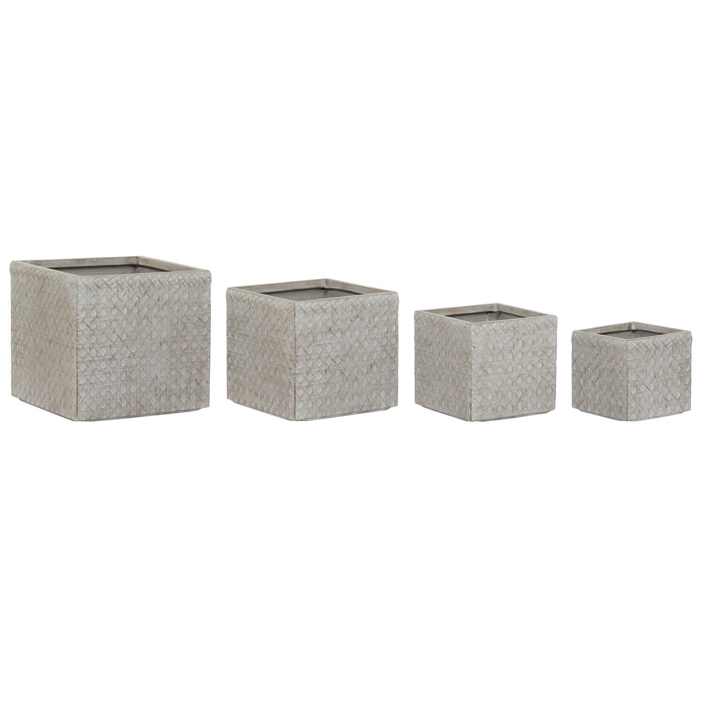 MACETA SET 4 MAGNESIA FIBRA VIDRIO 44:5X44:5X42:5