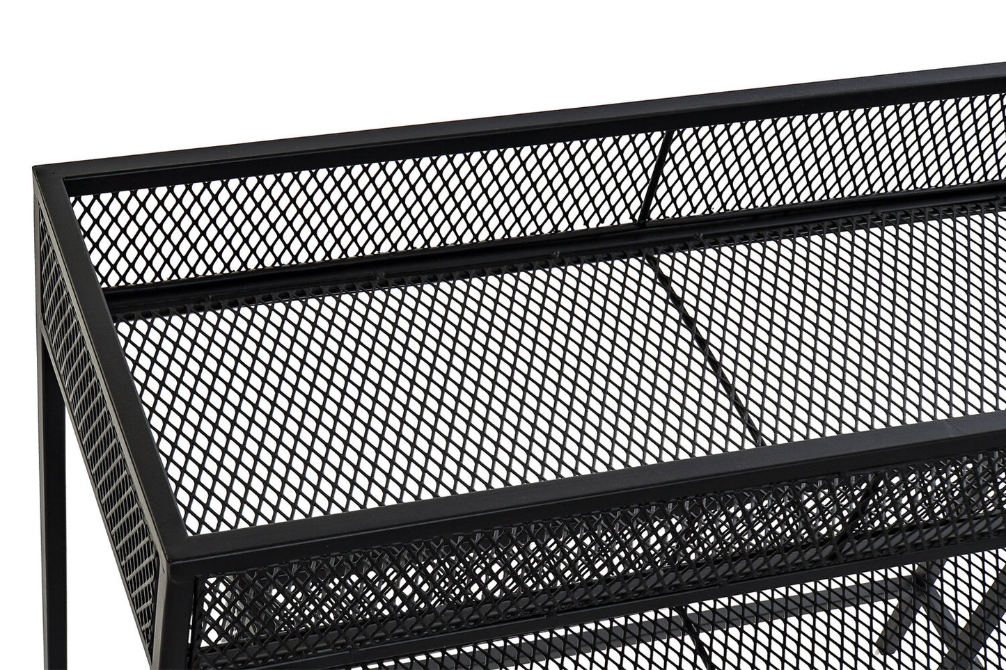 MACETERO SET 2 METAL 70X25X60:5 55X25X45 NEGRO