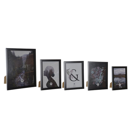 MARCO MULTIFOTO SET 5 MDF 23X2X28 NEGRO