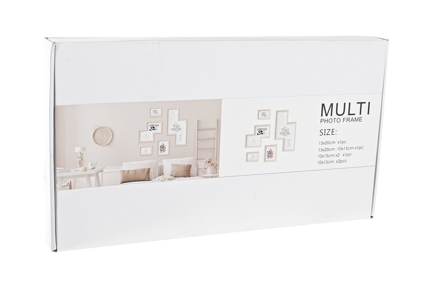 MARCO FOTO SET 5 MDF CRISTAL 40X1:5X50 NATURAL