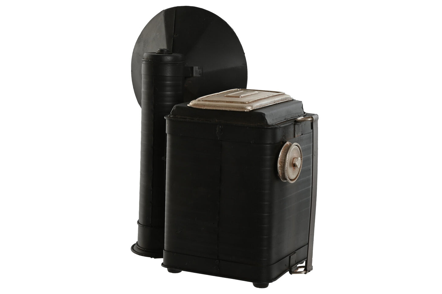 FIGURA METAL 25X14X24 CAMARA DE FOTOS NEGRO