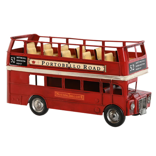 VEHICULO DECORACION METAL 28X9X15 ROJO