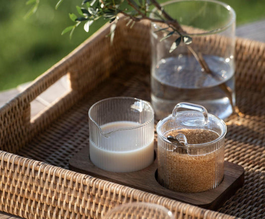 SET AZUCAR LECHE VIDRIO ACACIA