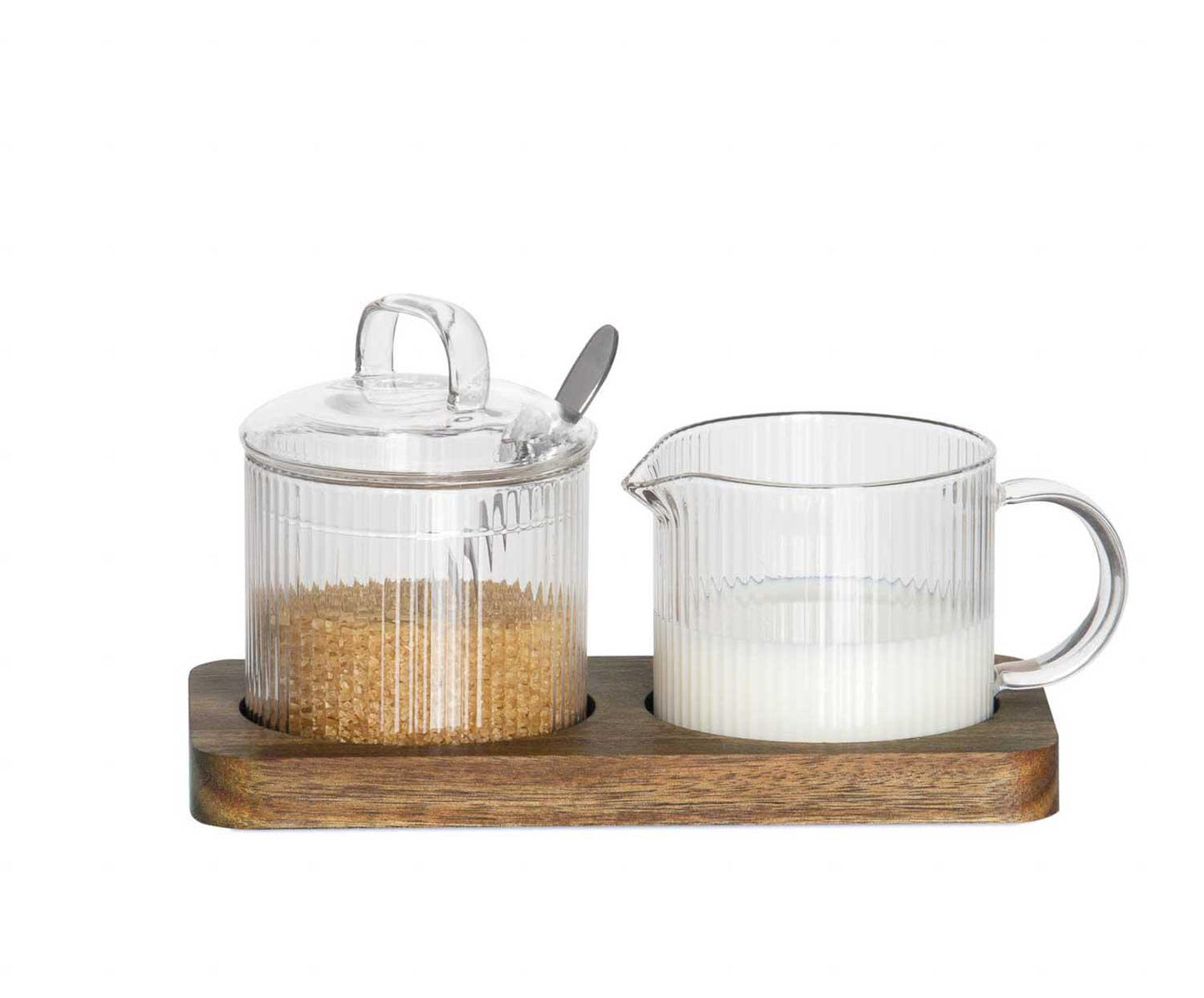 SET AZUCAR LECHE VIDRIO ACACIA