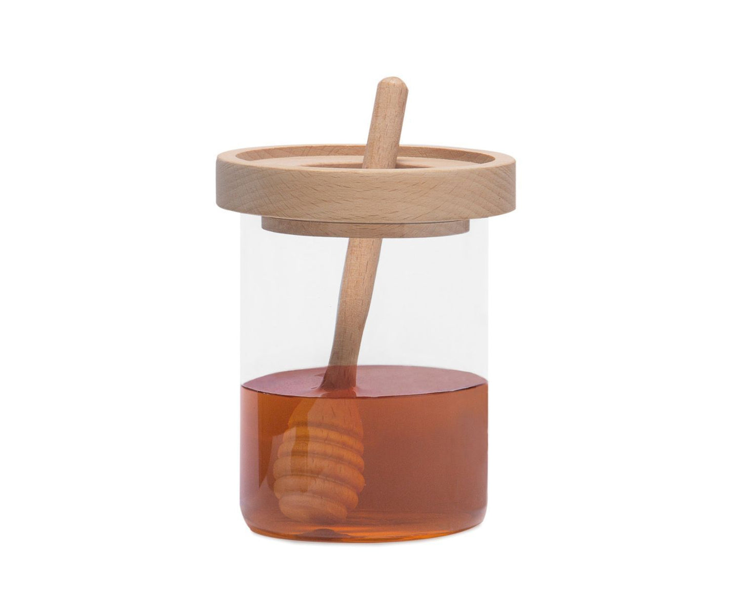 TARRO VIDRIO MIEL C/CUCHARA 350ML