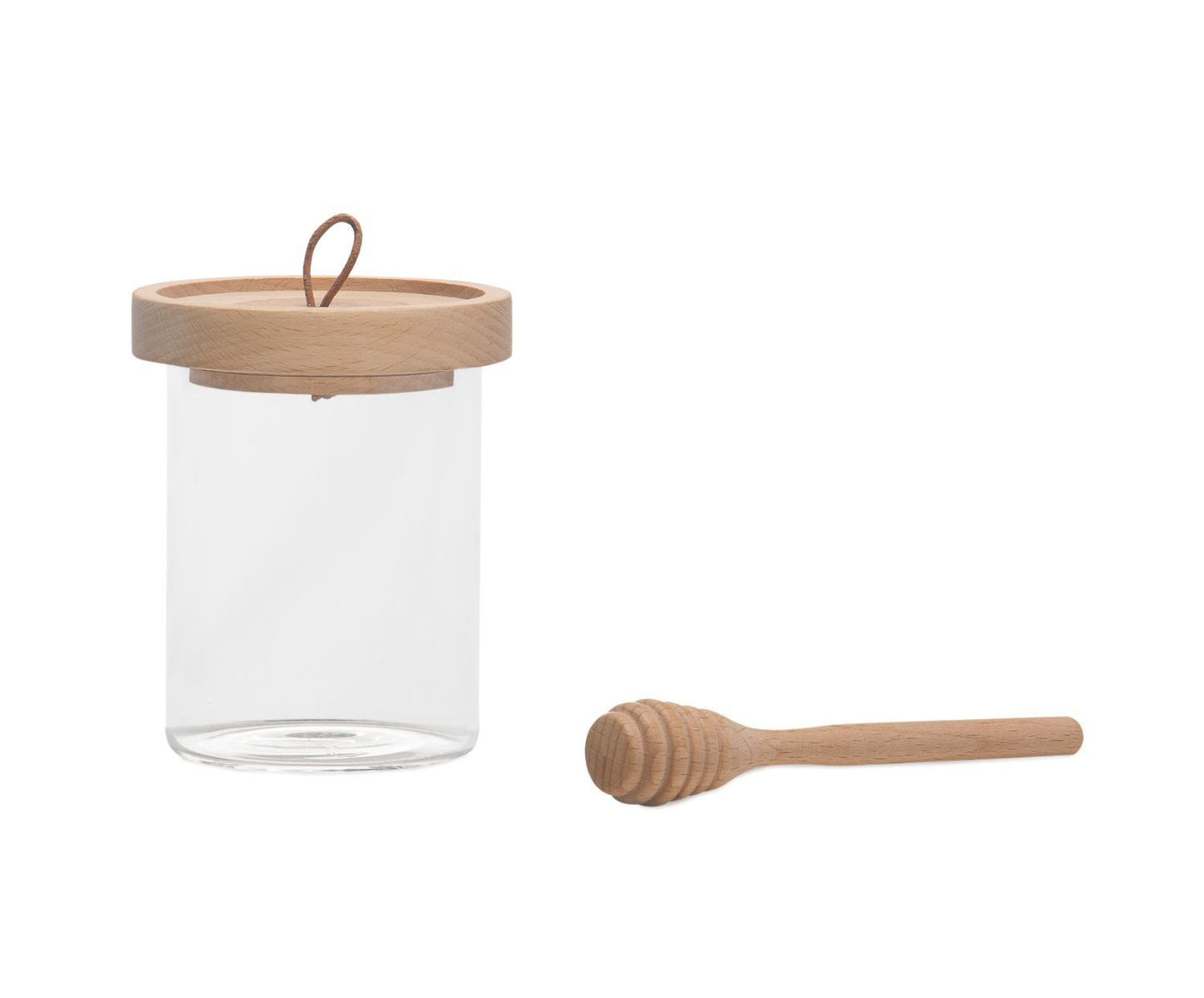 TARRO VIDRIO MIEL C/CUCHARA 350ML