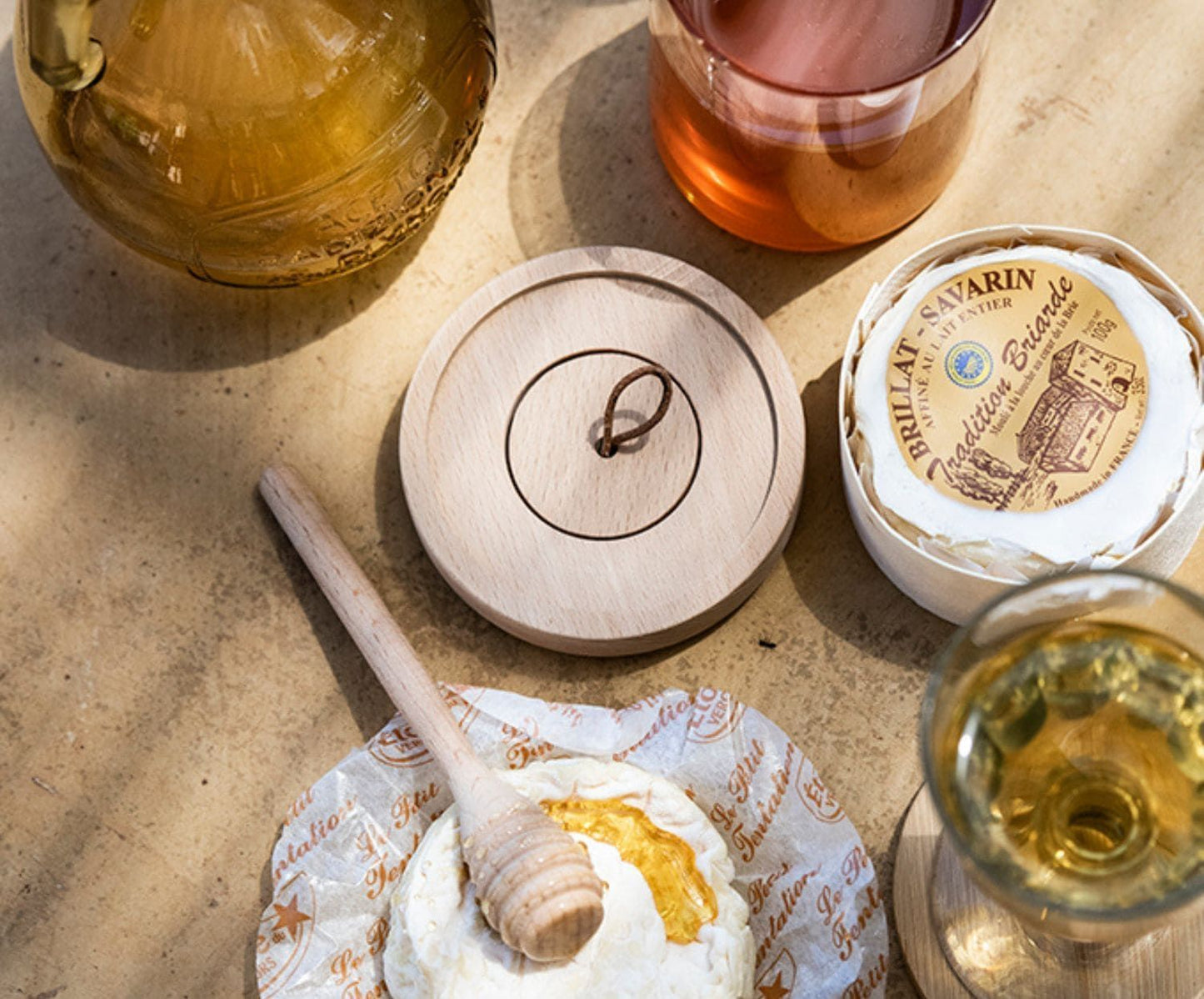 TARRO VIDRIO MIEL C/CUCHARA 350ML