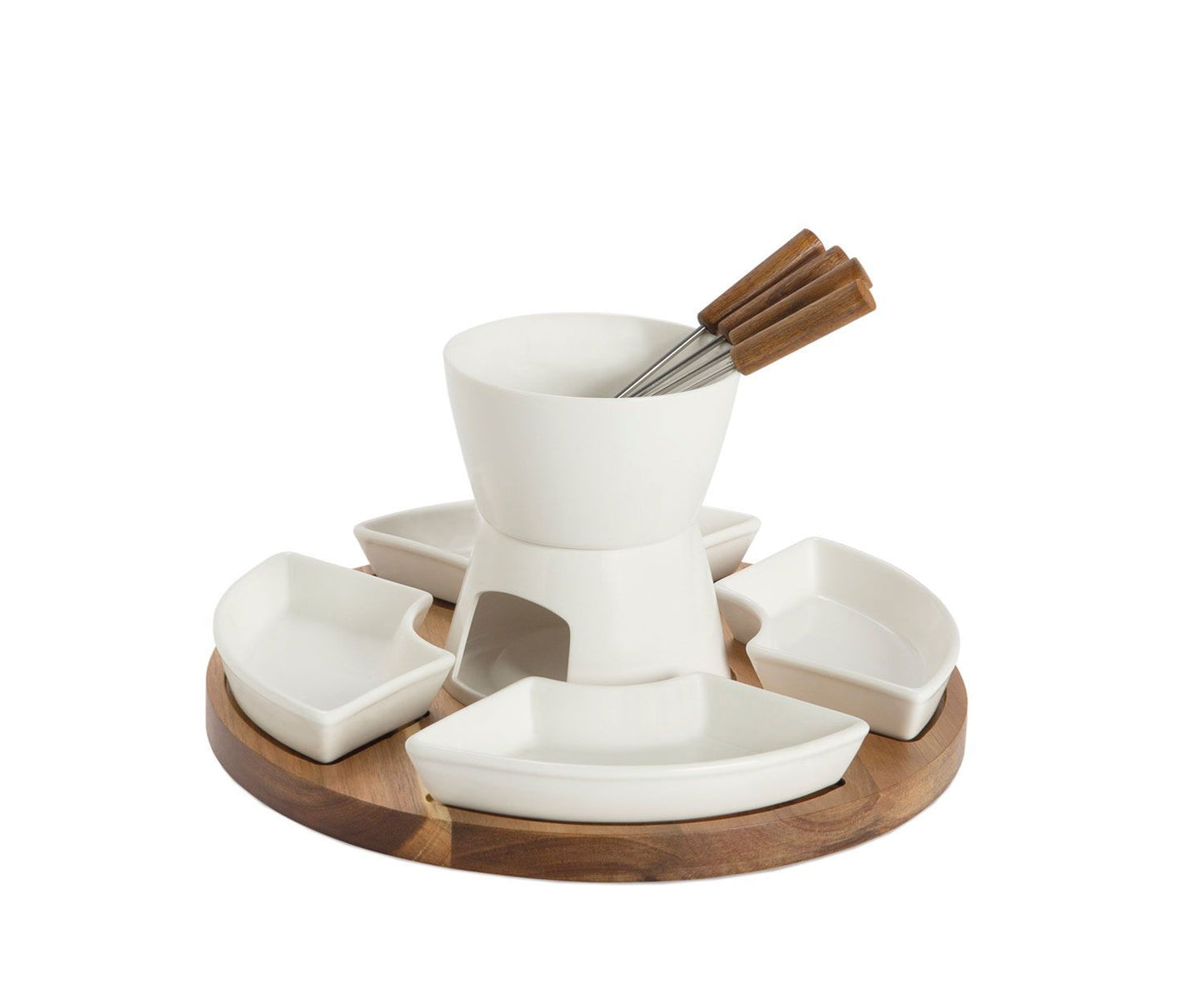 FONDUE GIRATORIA PORCELANA/ACACIA