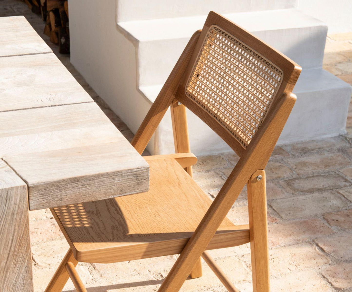 SILLA ROBLE PLEGABLE 46:5X50X80CM