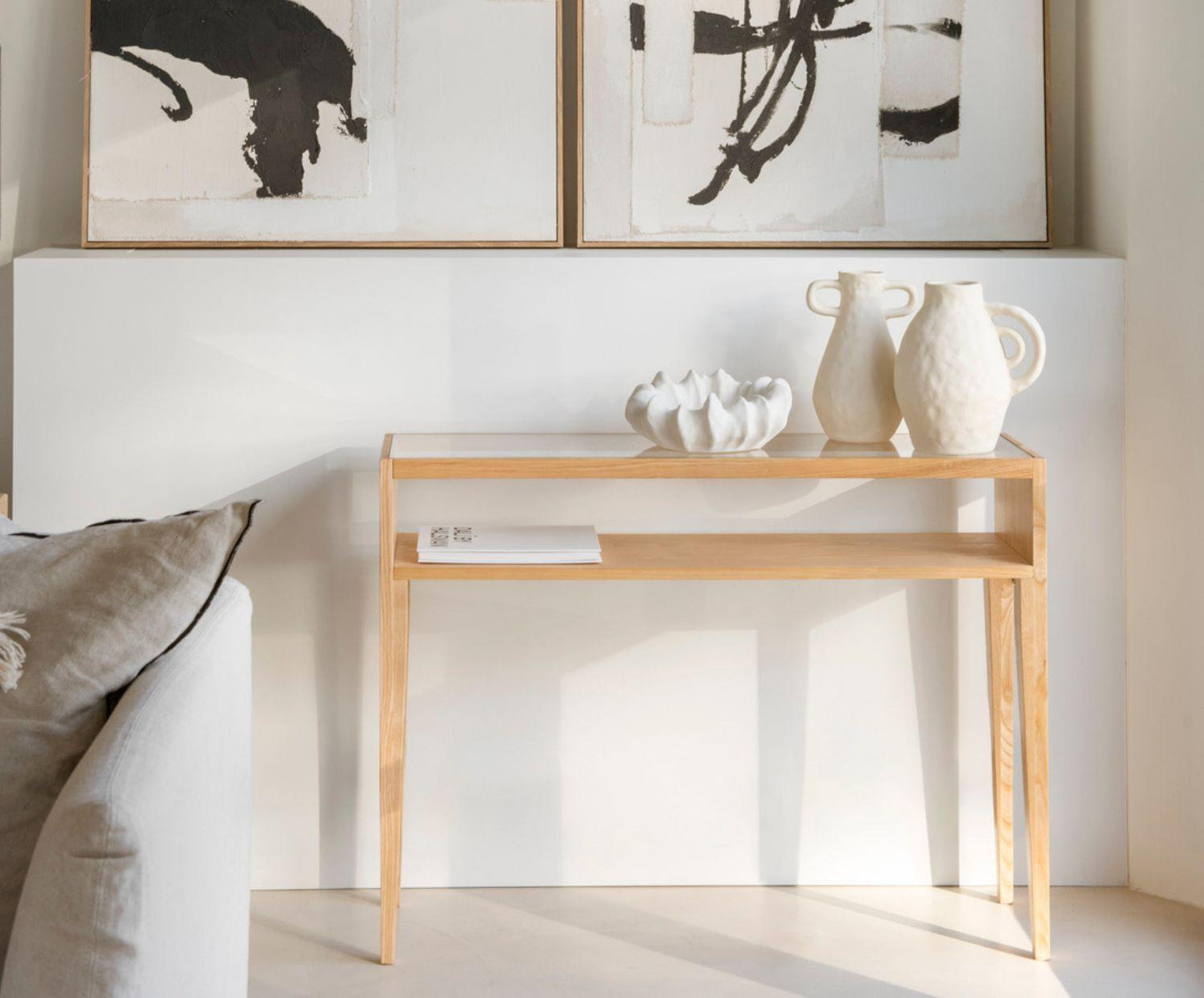 CONSOLA FRESNO/VIDRIO 100X30X75CM