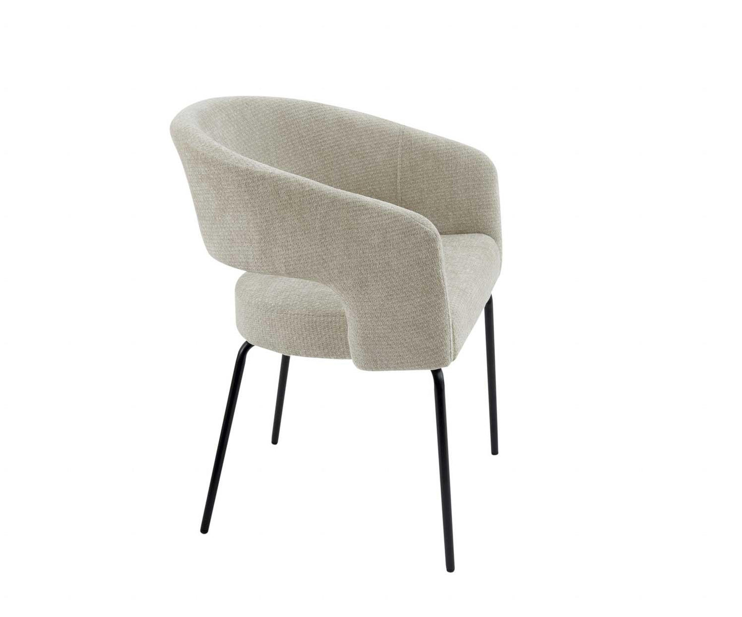 SILLA TAPIZADA MILA 56X56X82CM