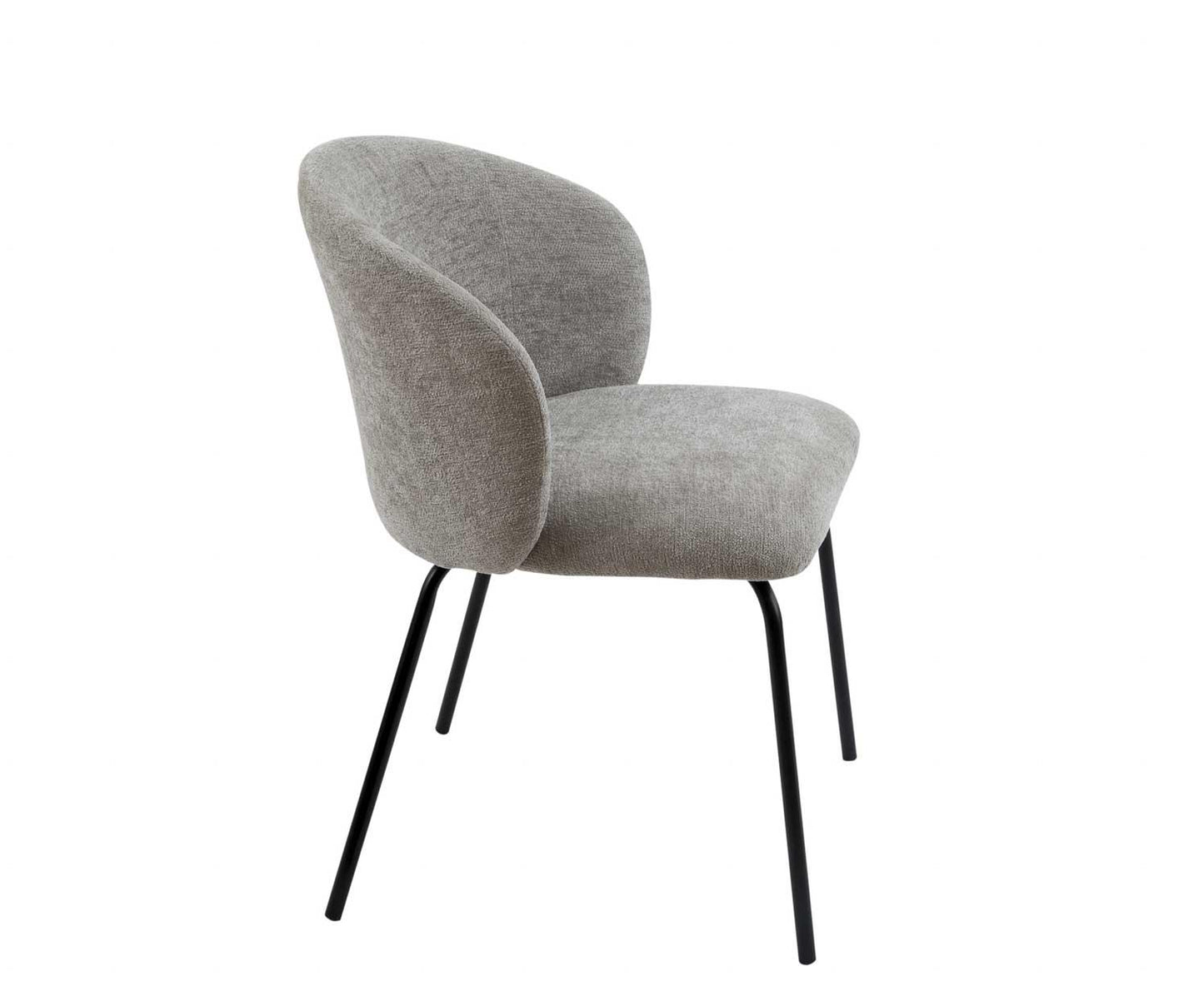 SILLA TAPIZADA LINA GRIS 59X56X79