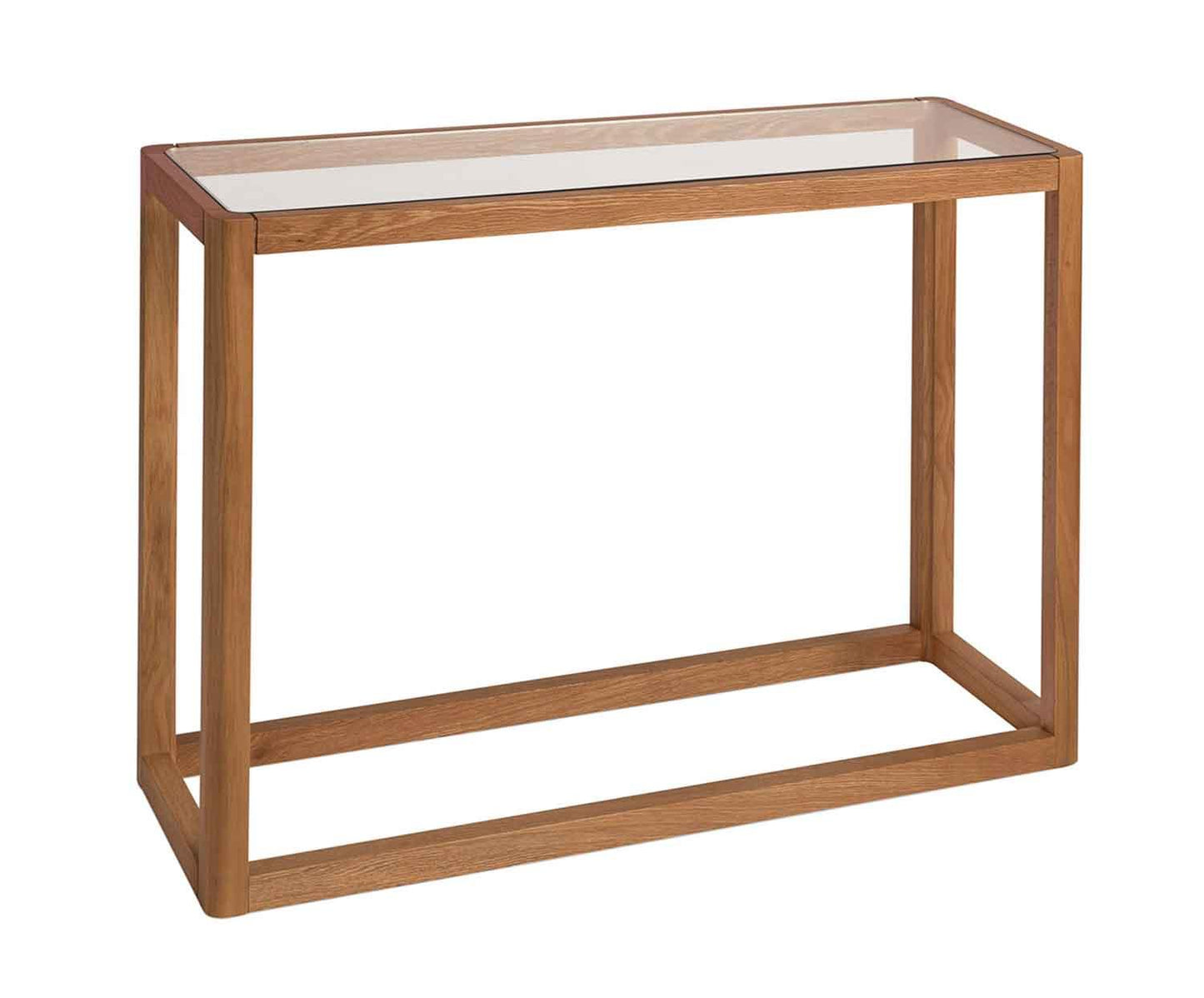 CONSOLA MAD.ROBLE/VIDRIO 100X32X75