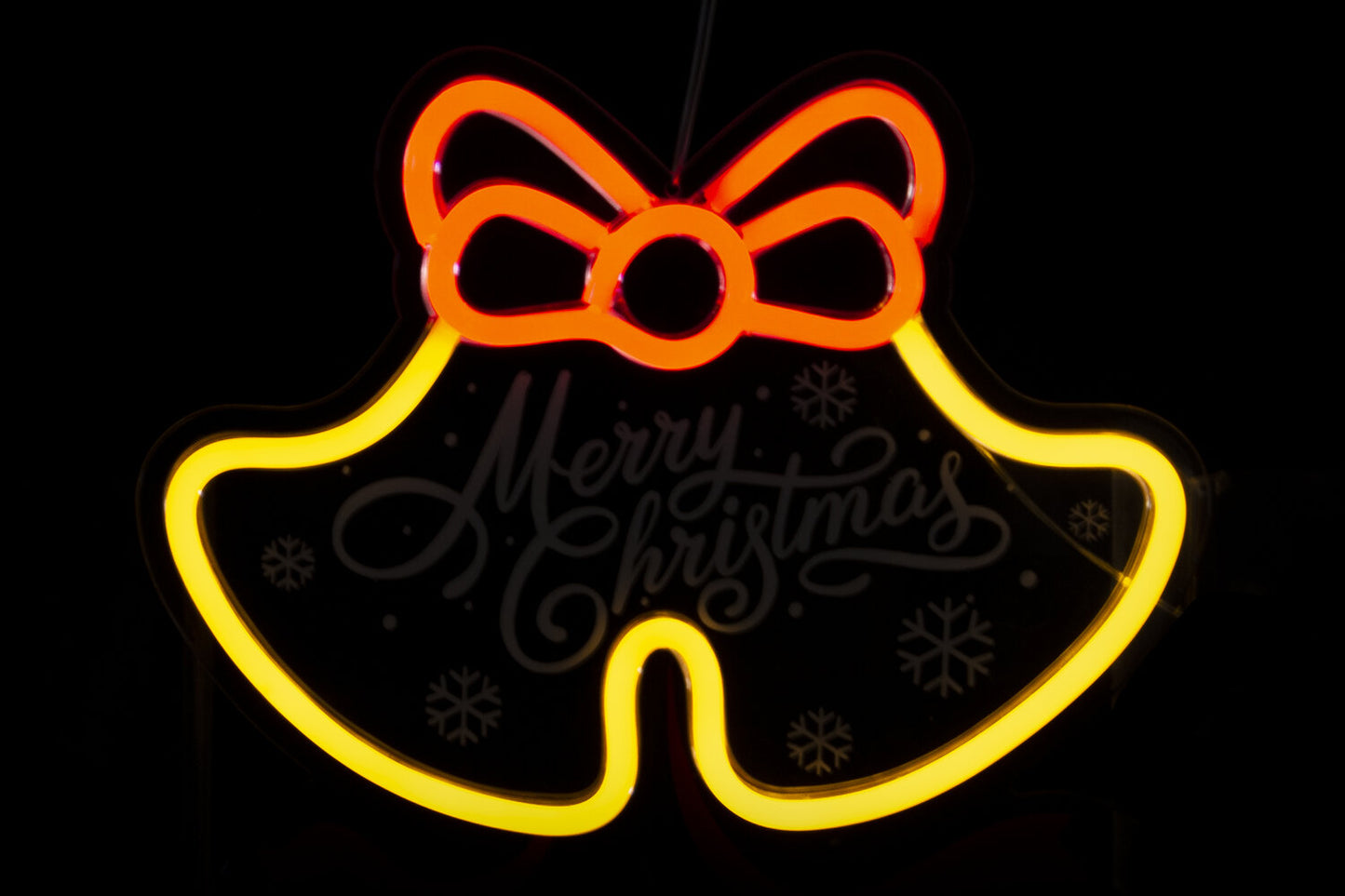 DECORACION LUMINOSA LED PP 30X1:5X26:5 CAMPANAS