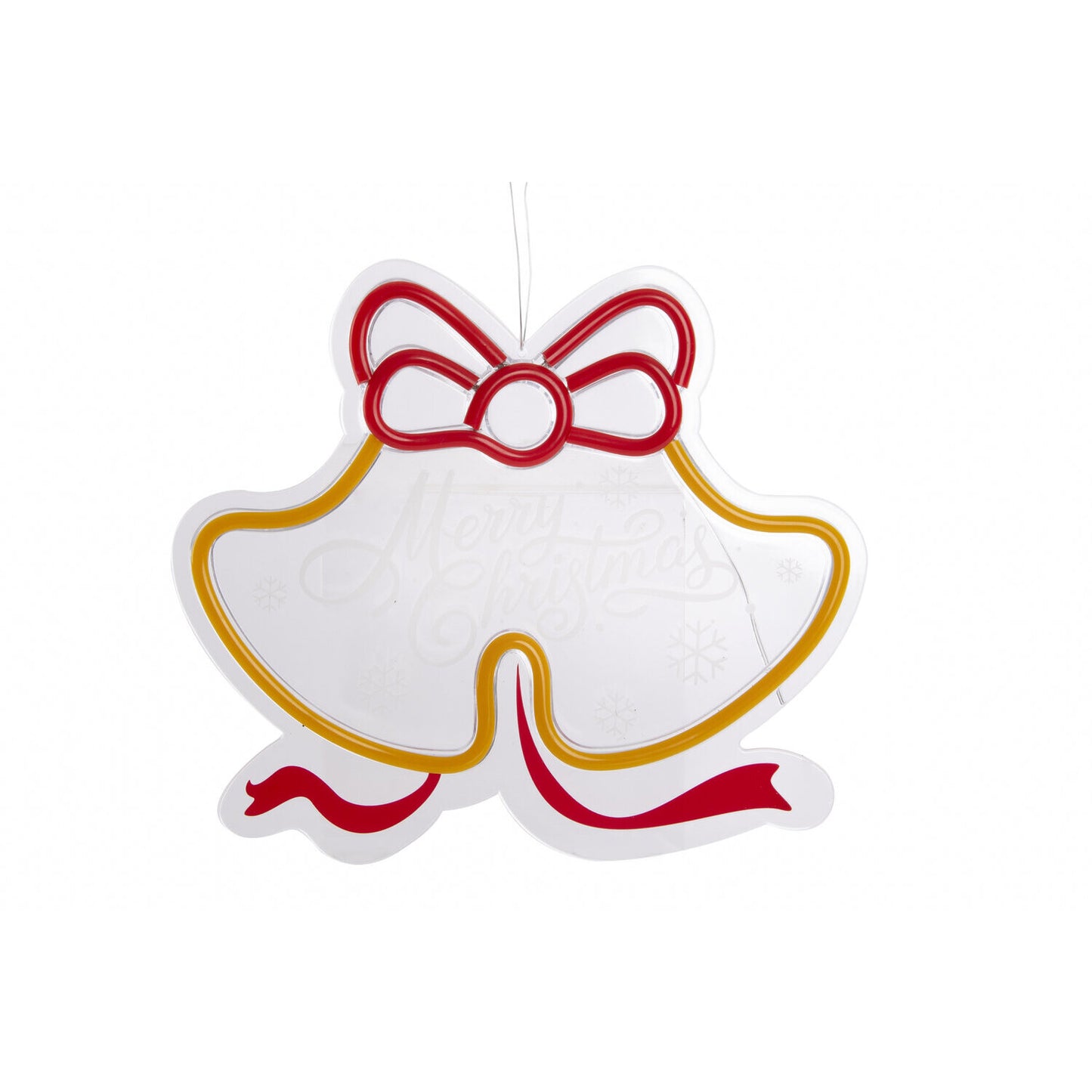 DECORACION LUMINOSA LED PP 30X1:5X26:5 CAMPANAS