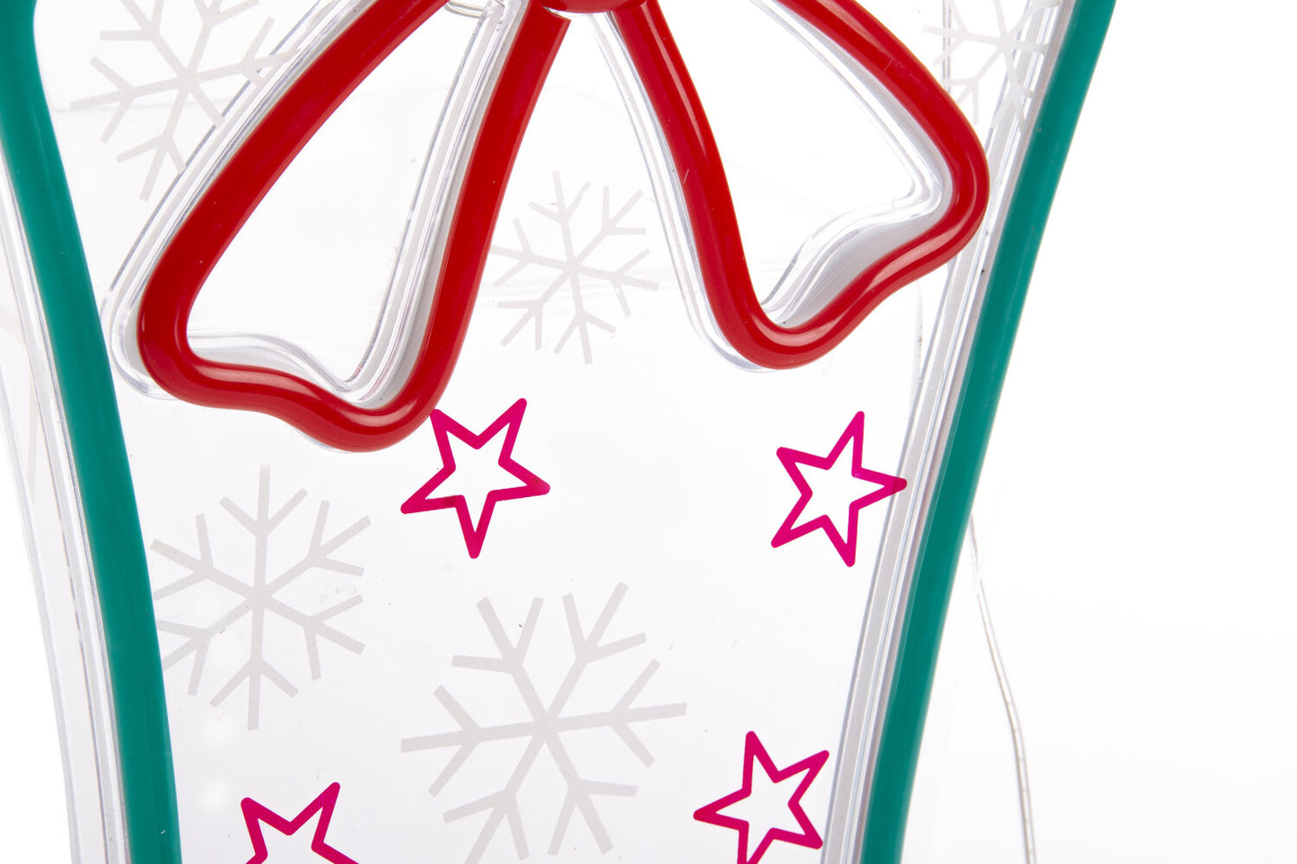 DECORACION LUMINOSA LED PP 22X1:5X28 REGALO VERDE