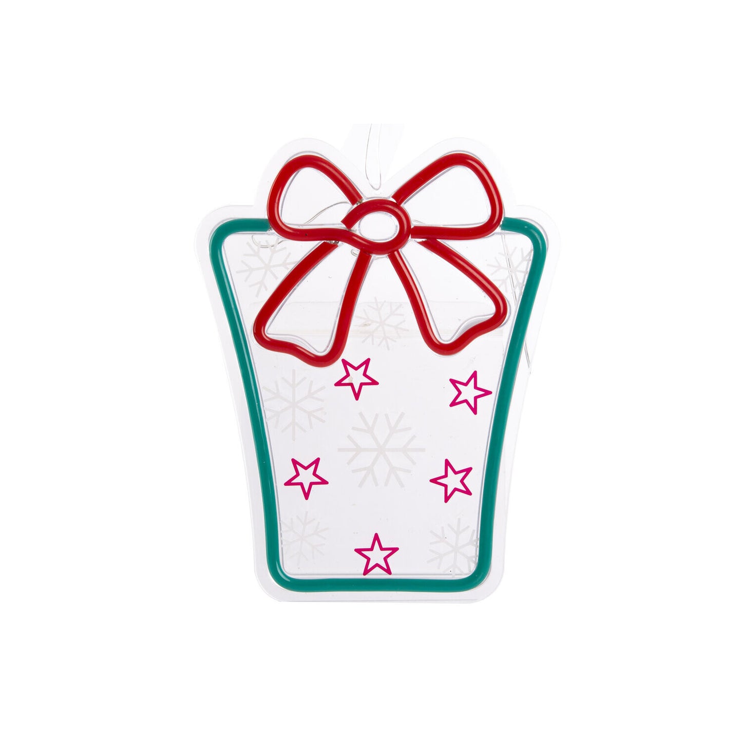 DECORACION LUMINOSA LED PP 22X1:5X28 REGALO VERDE