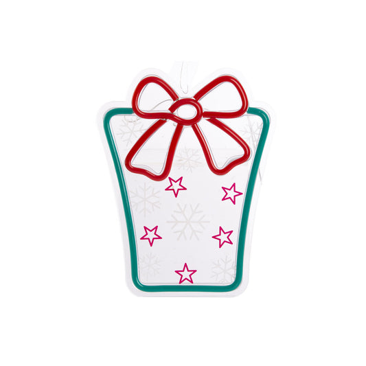 DECORACION LUMINOSA LED PP 22X1:5X28 REGALO VERDE