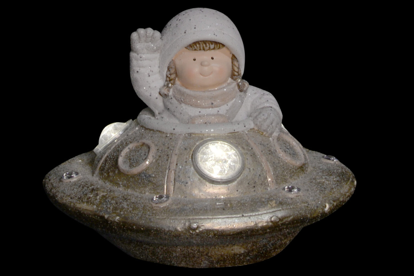 FIGURA LED FIBRA VIDRIO 38X38X28 OVNI