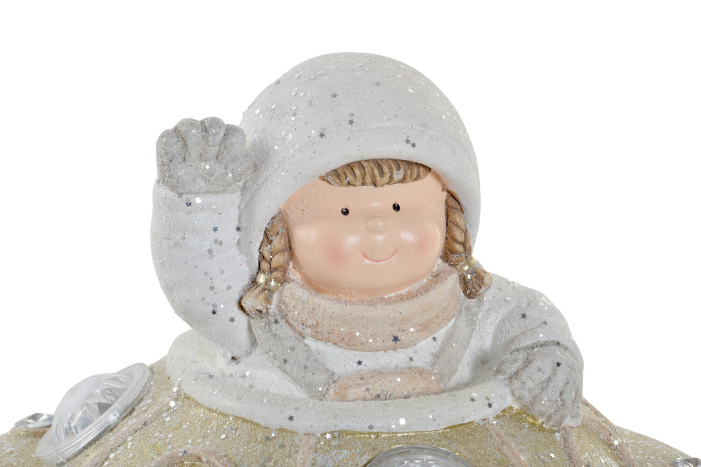 FIGURA LED FIBRA VIDRIO 38X38X28 OVNI