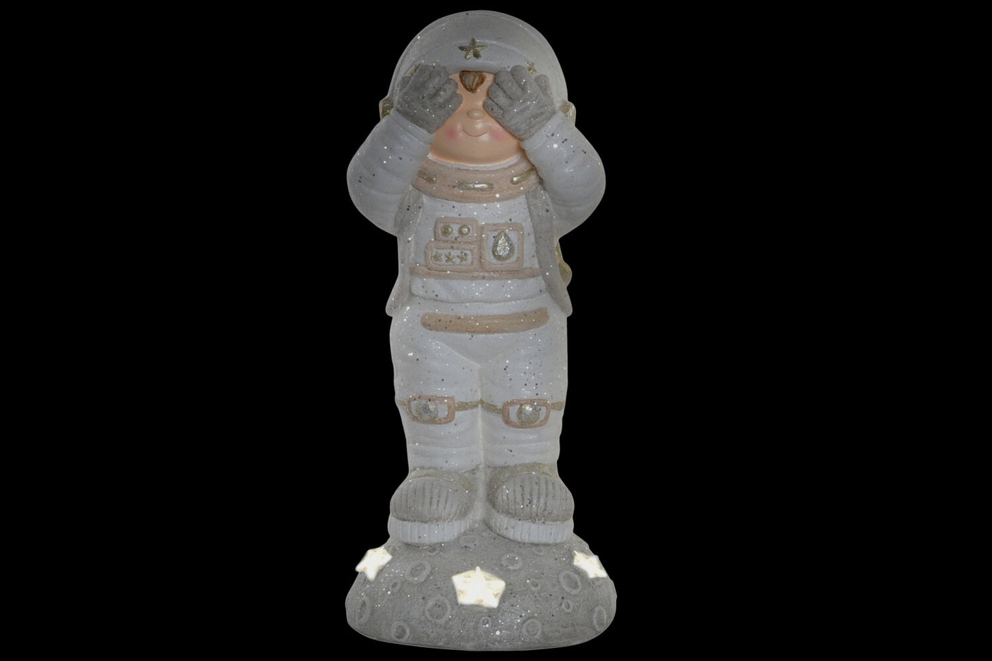 FIGURA FIBRA VIDRIO LED 23:5X23X54 ASTRONAUTA