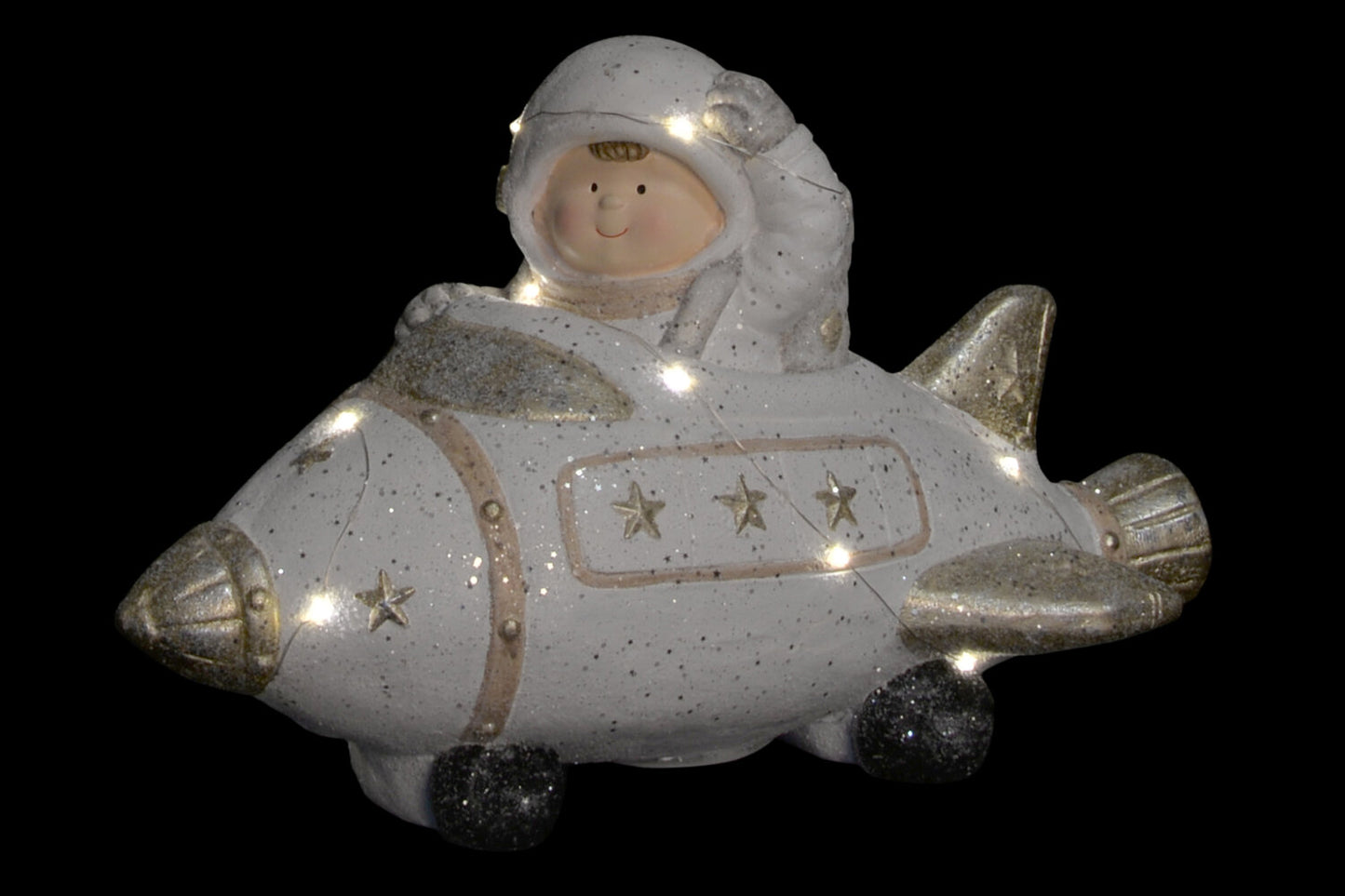 FIGURA LED FIBRA VIDRIO 52X25X31 AVION