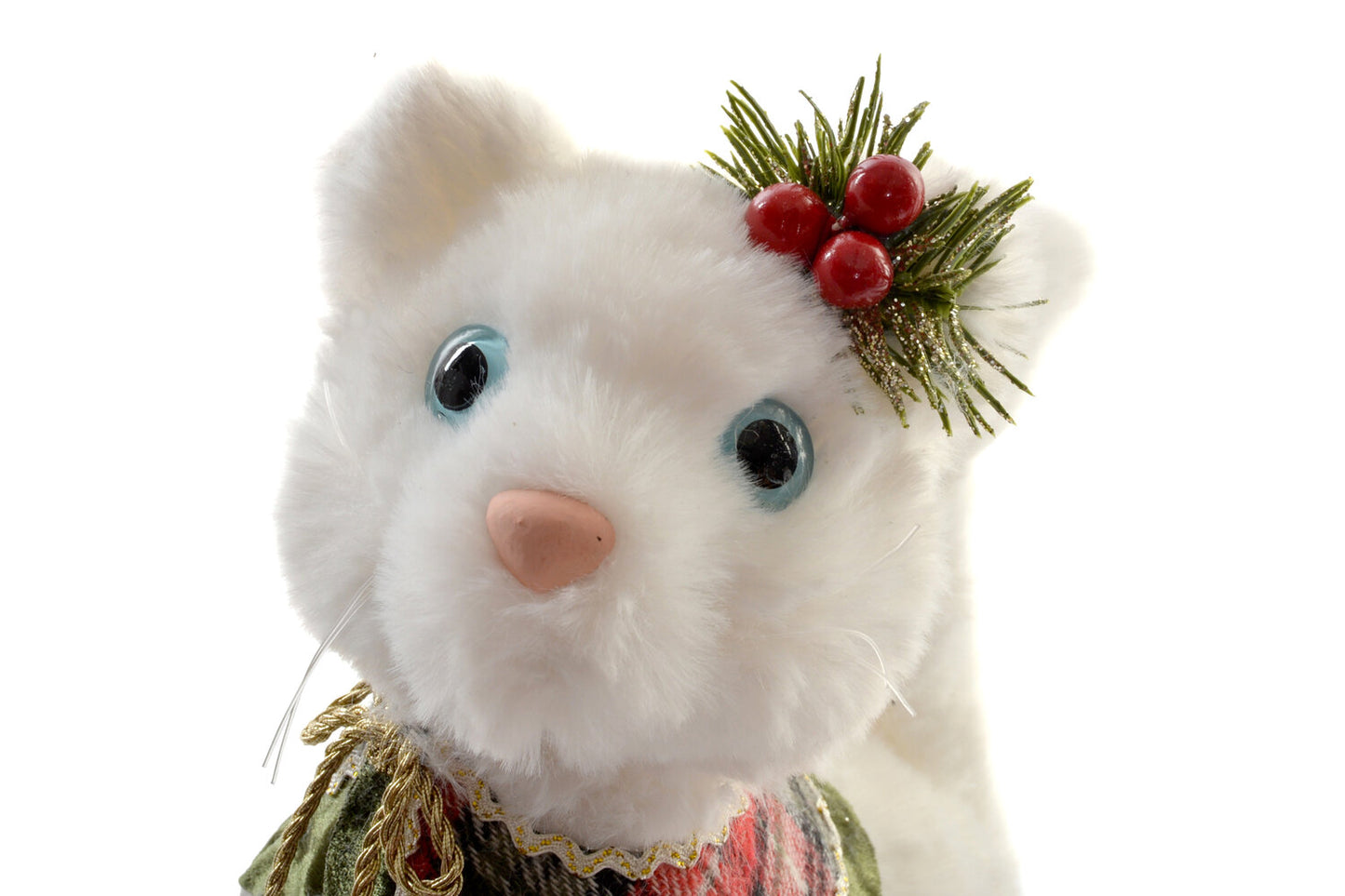 FIGURA POLIESTER POREXPAN 19X10X20 GATITO BLANCO