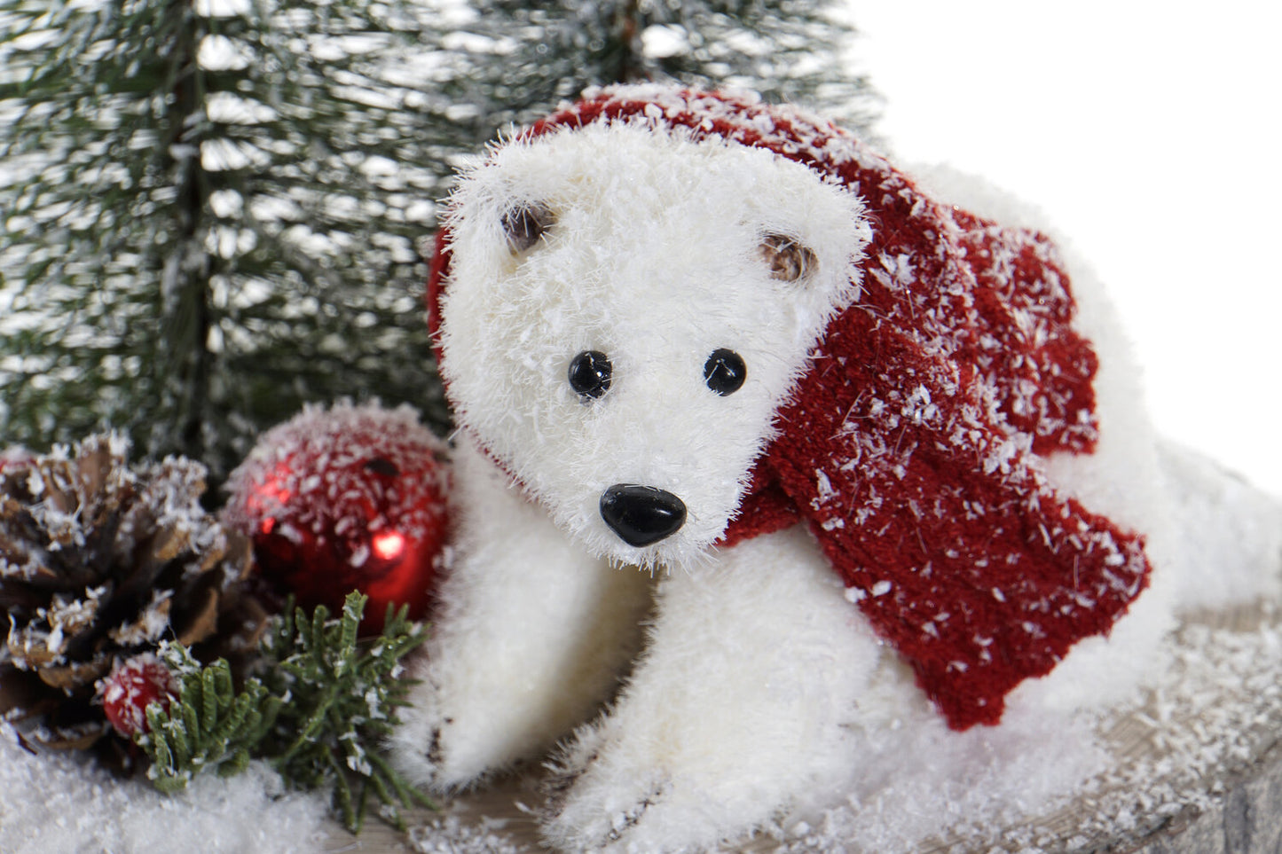 DECORACION ABETO POREXPAN 20X20X24 OSO MARRON