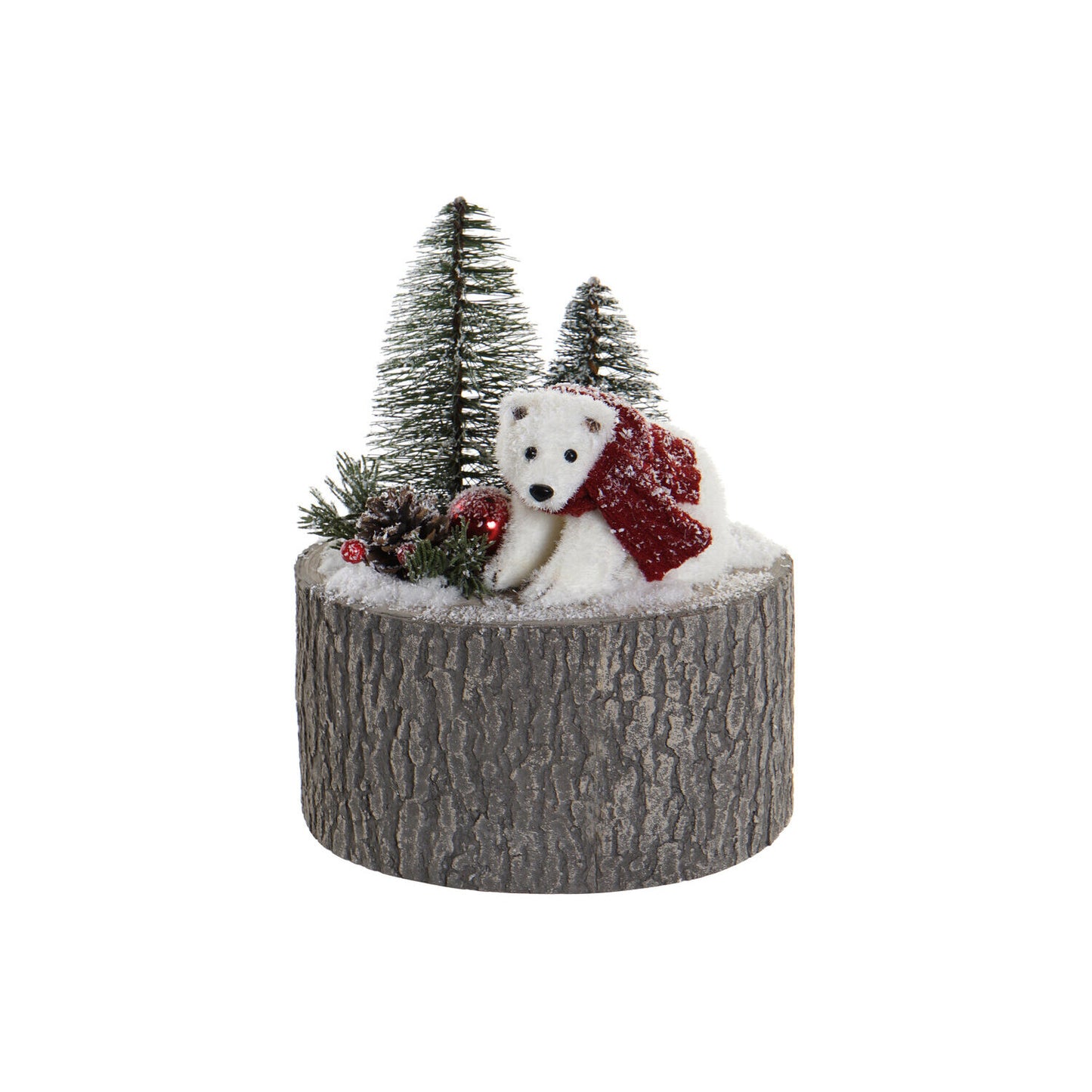 DECORACION ABETO POREXPAN 20X20X24 OSO MARRON