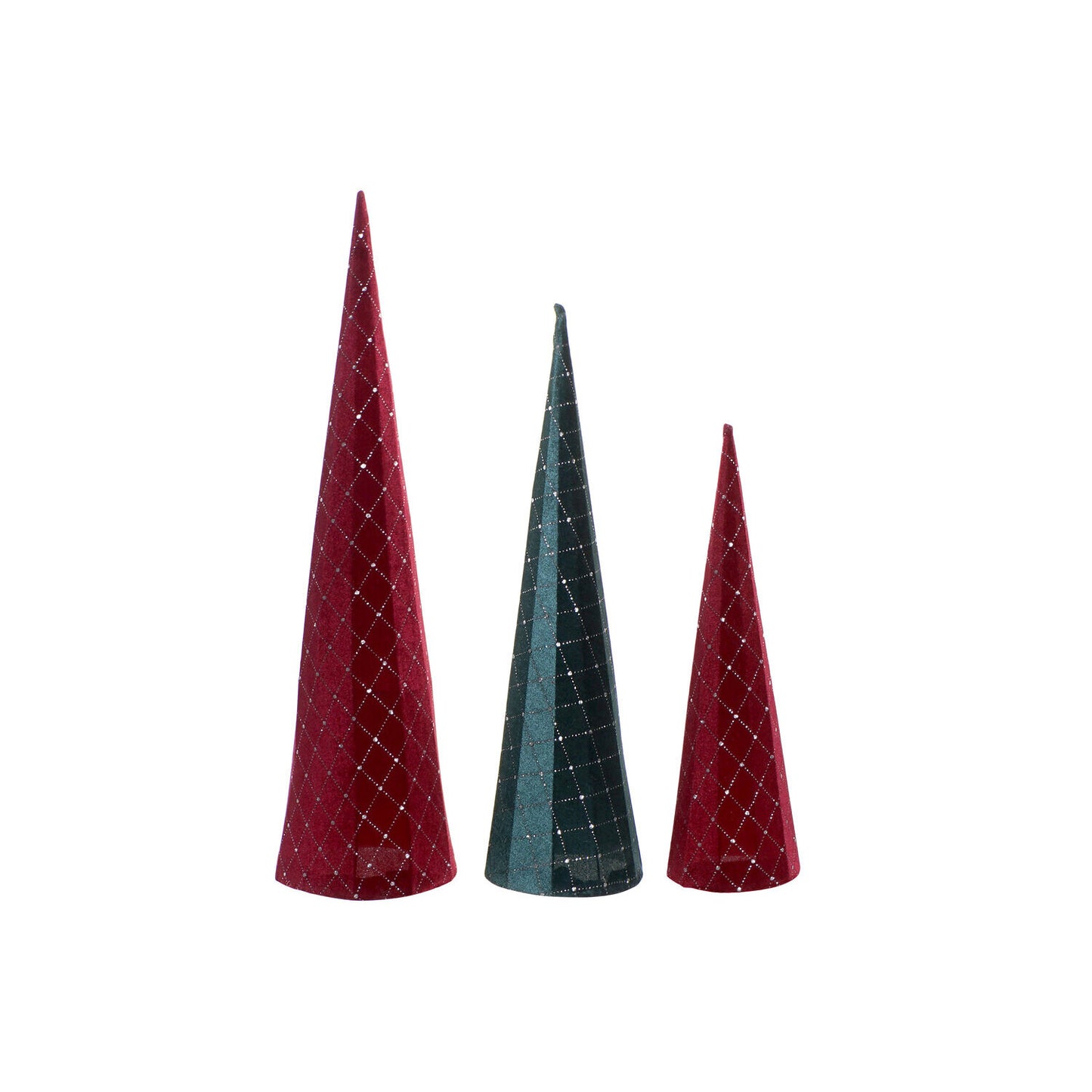 CONO SET 3 FRANELA 10X1X60 BRILLANTE BURDEOS