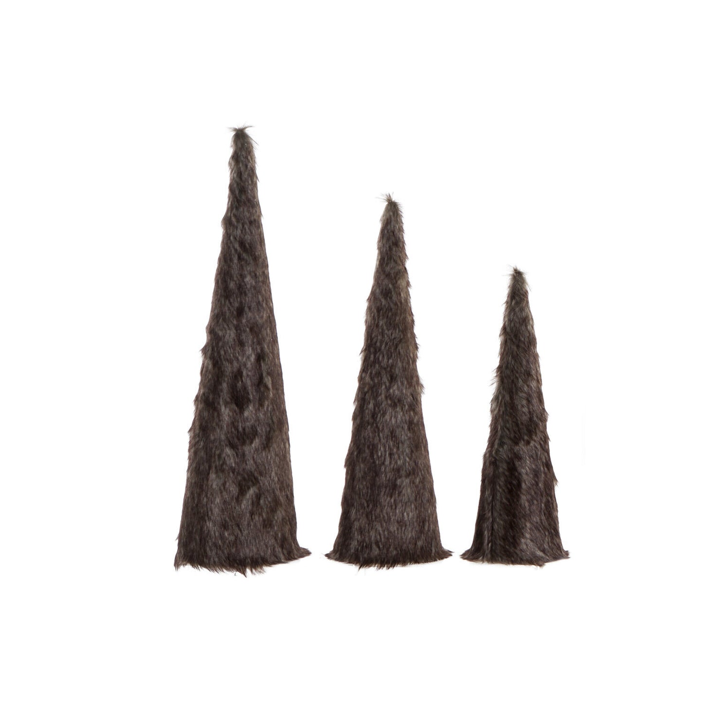 CONO SET 3 FRANELA 16X16X60 PELO MARRON