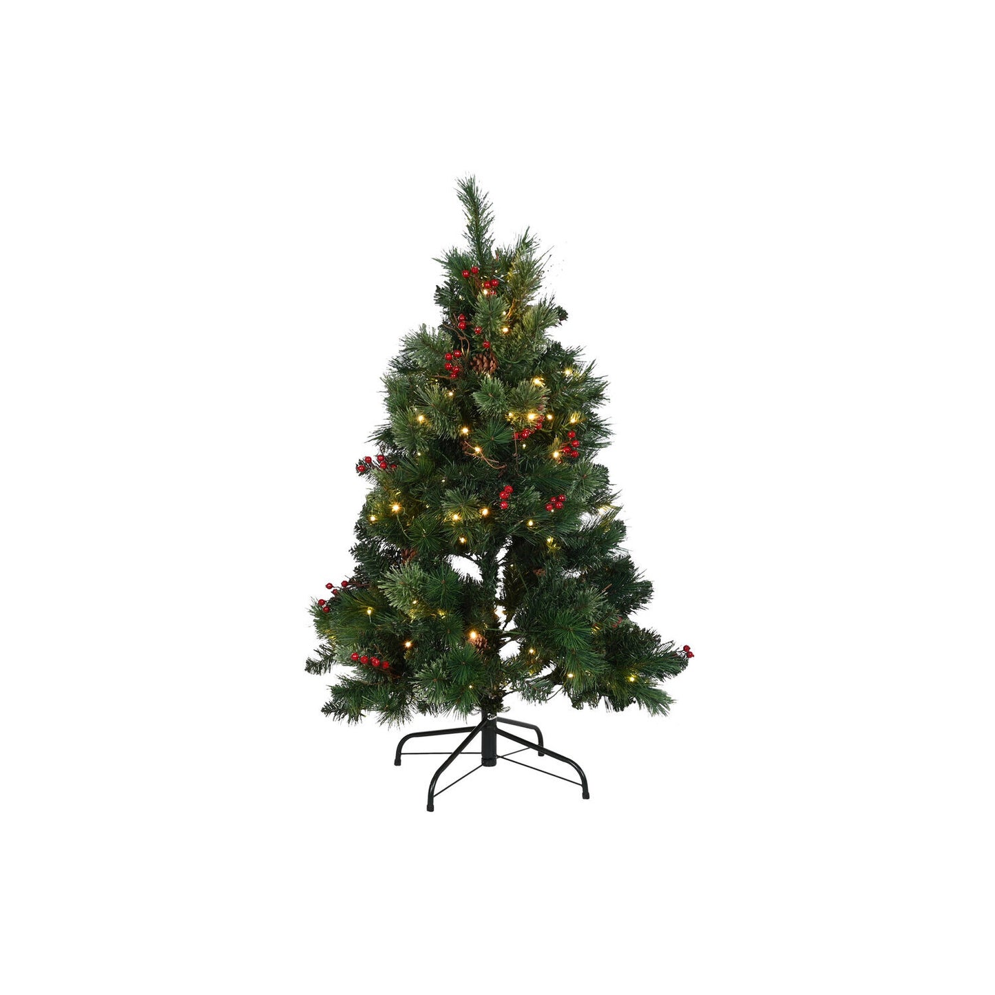 ARBOL LED PVC 80X80X120 150LEDS VERDE