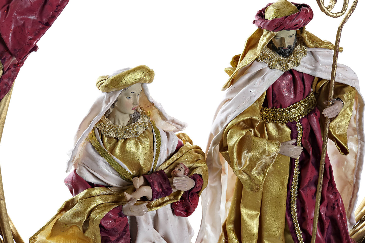 NACIMIENTO POLIESTER 50X5X50 CORONA ROJO