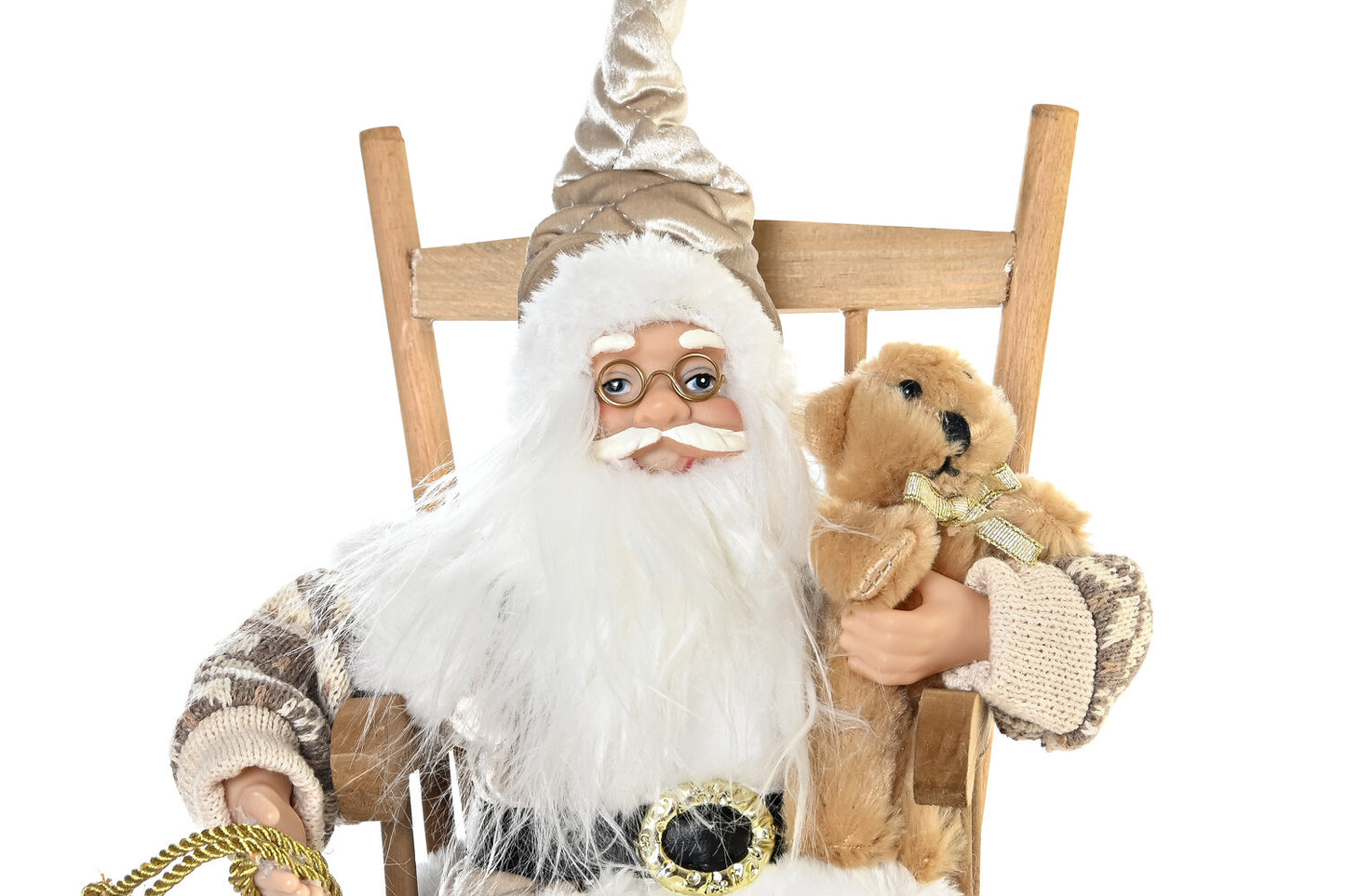 FIGURA POLIESTER MADERA 23X25X35 SILLA CHAMPAN