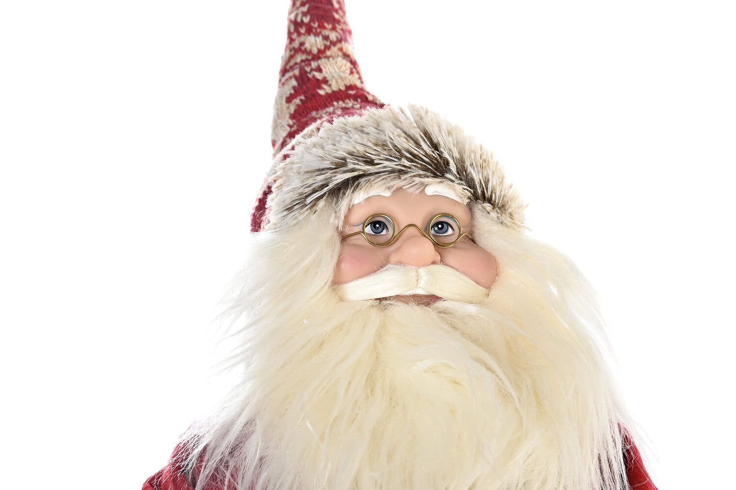 FIGURA POLIESTER MADERA 42X22X48 TRINEO ROJO