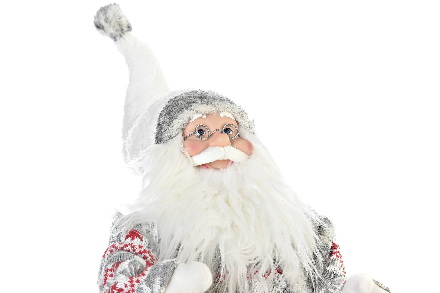 FIGURA POLIESTER MADERA 42X22X48 TRINEO GRIS