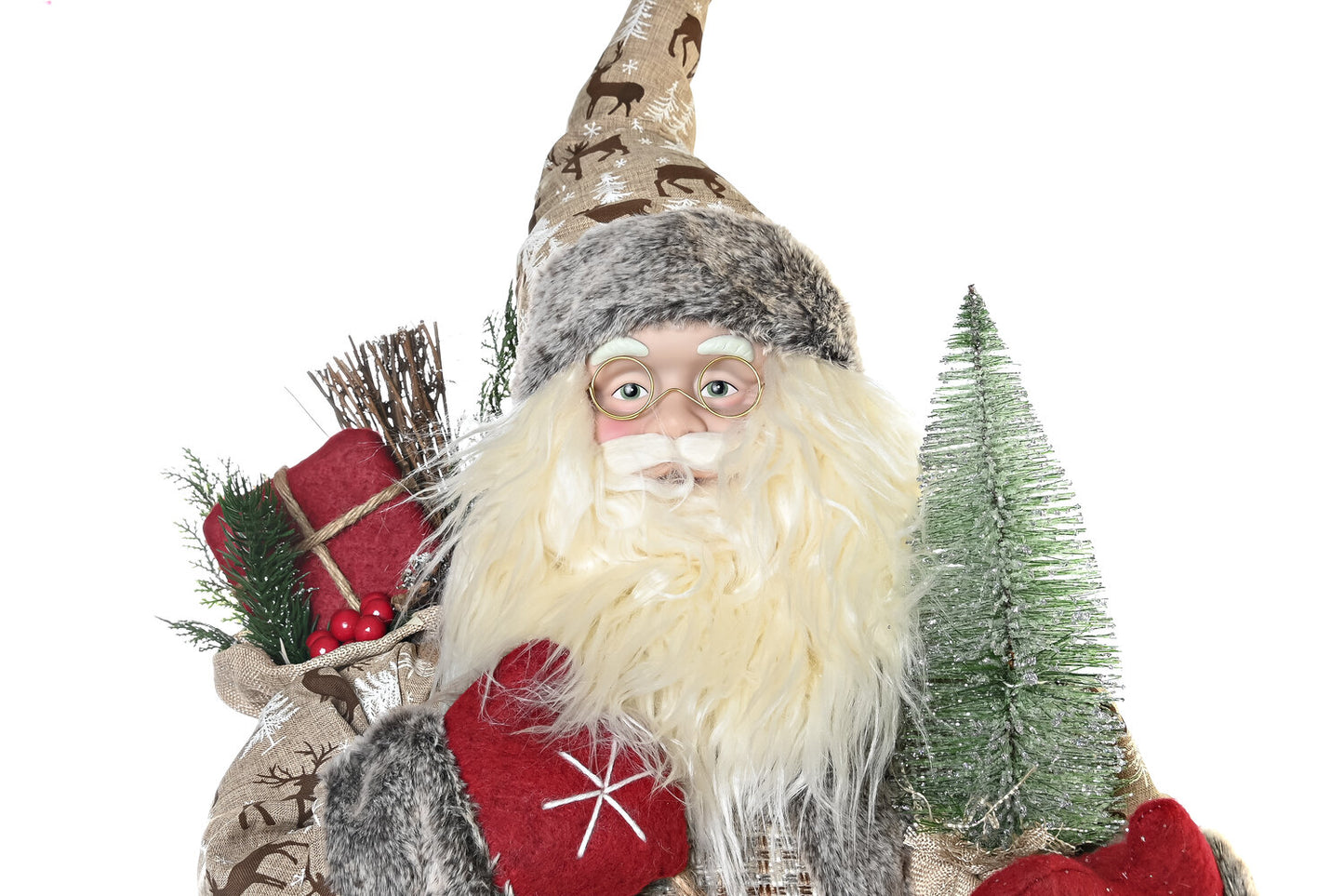 FIGURA POLIESTER PVC 45X34X83 RENO ROJO