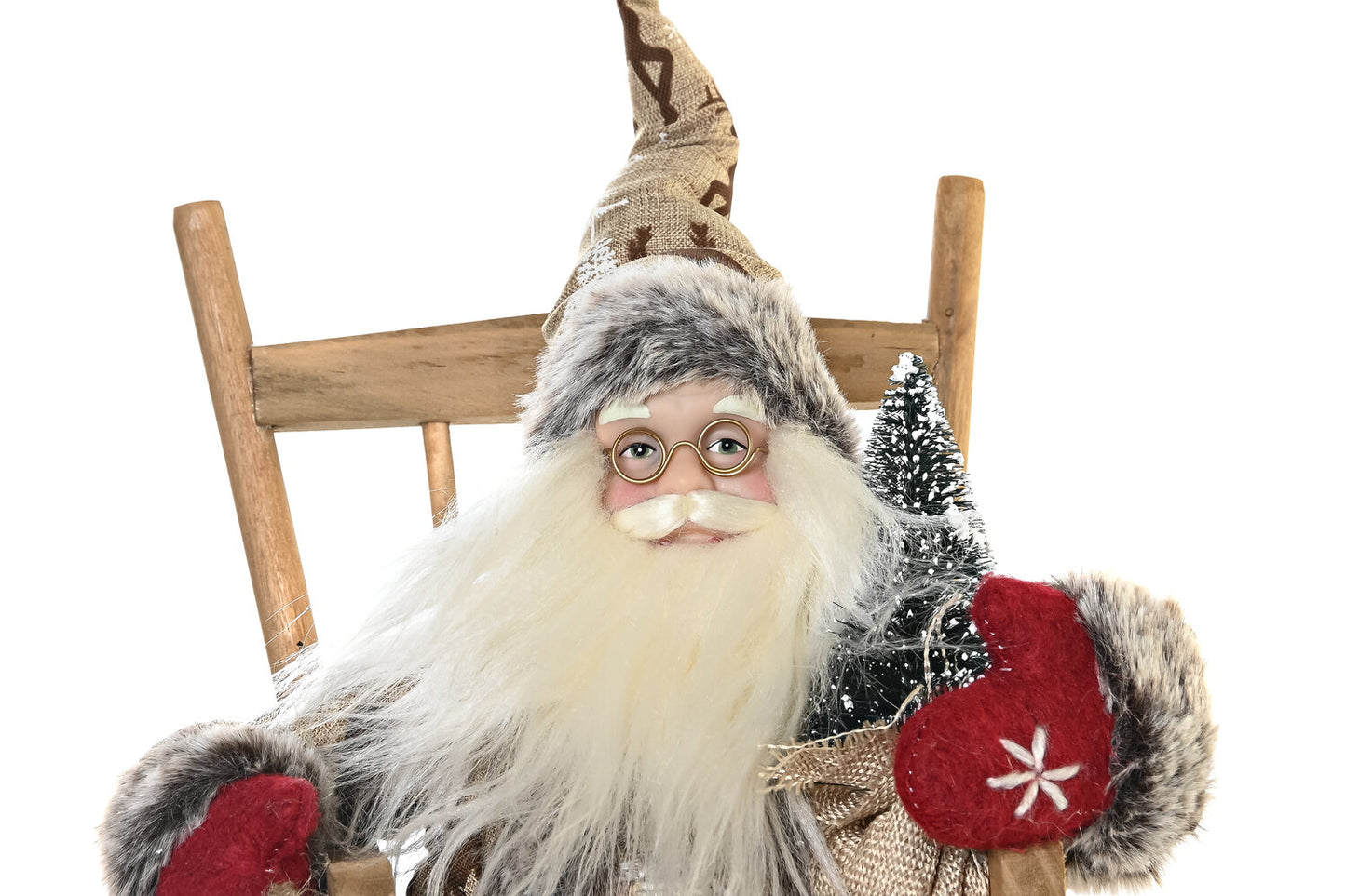 FIGURA POLIESTER MADERA 23X25X35 ROJO