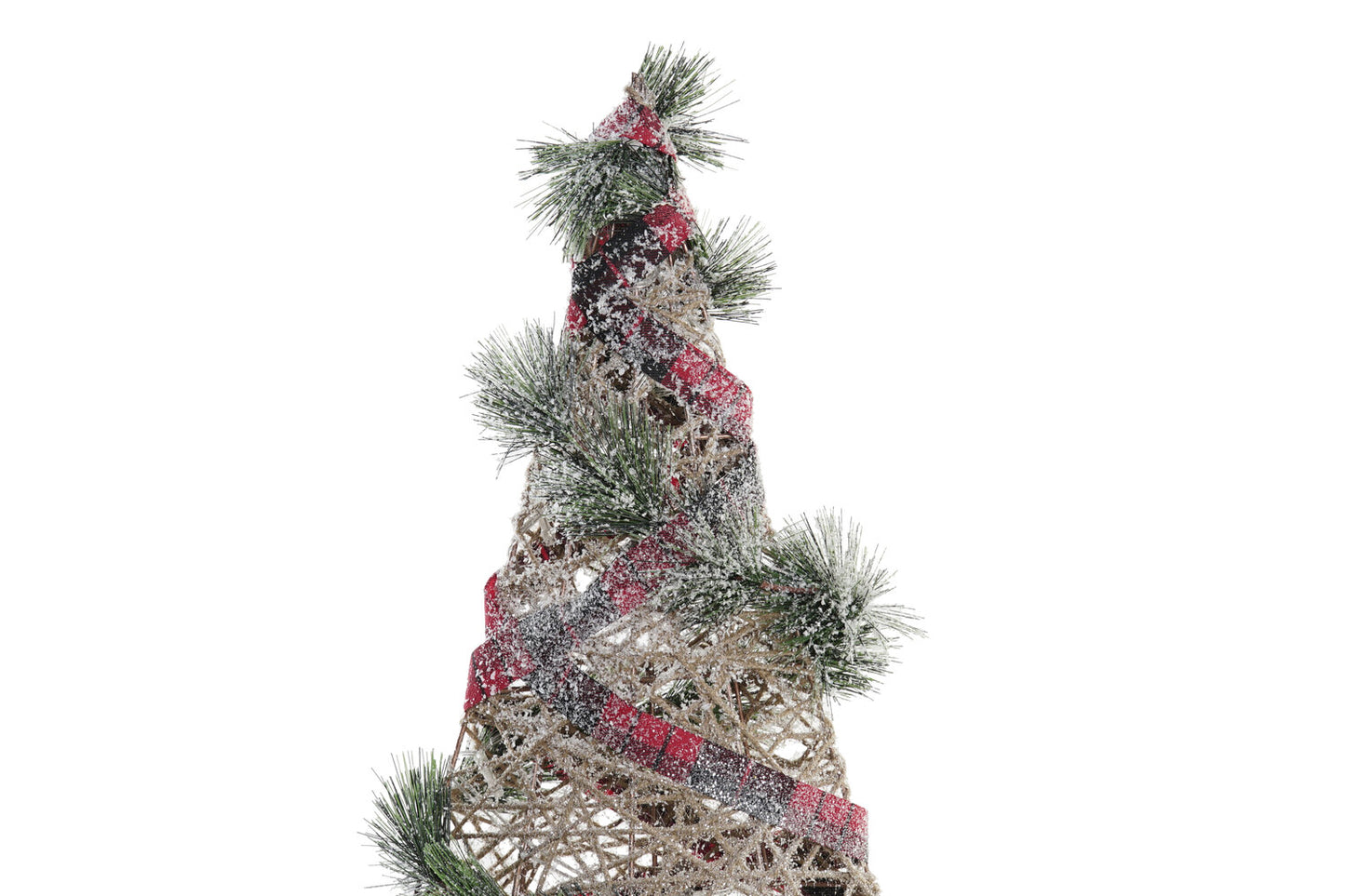 ARBOL LED RATAN 40X15X60 3AA NEVADO NATURAL