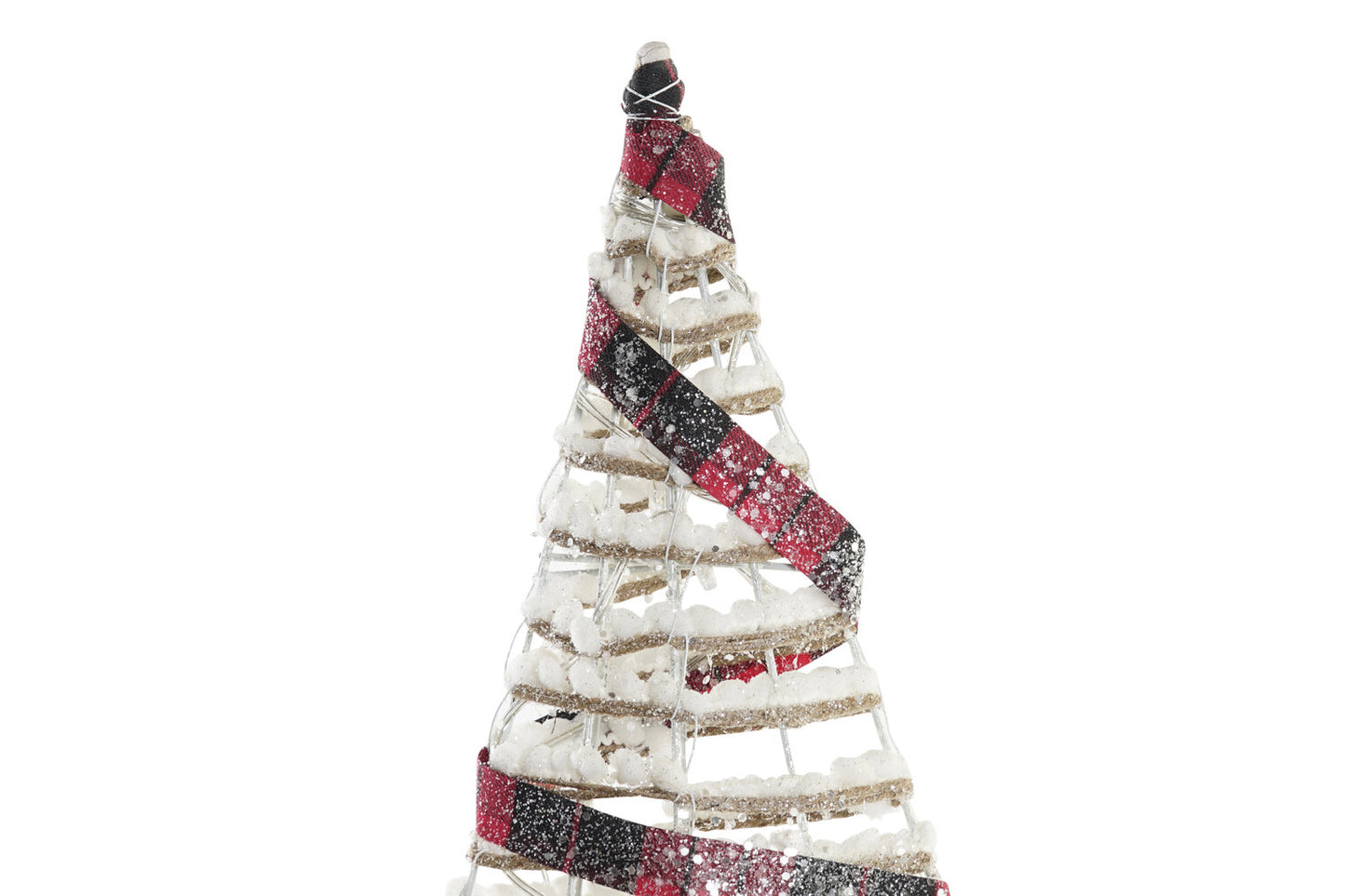 ARBOL LED RATAN 29X12X60 3AA PLATEADO NATURAL