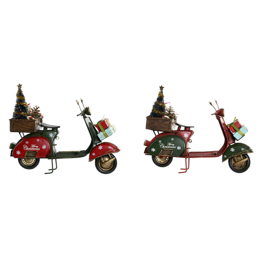 VEHICULO DECORACION METAL 26:5X10:5X20 ARBOL Y REG