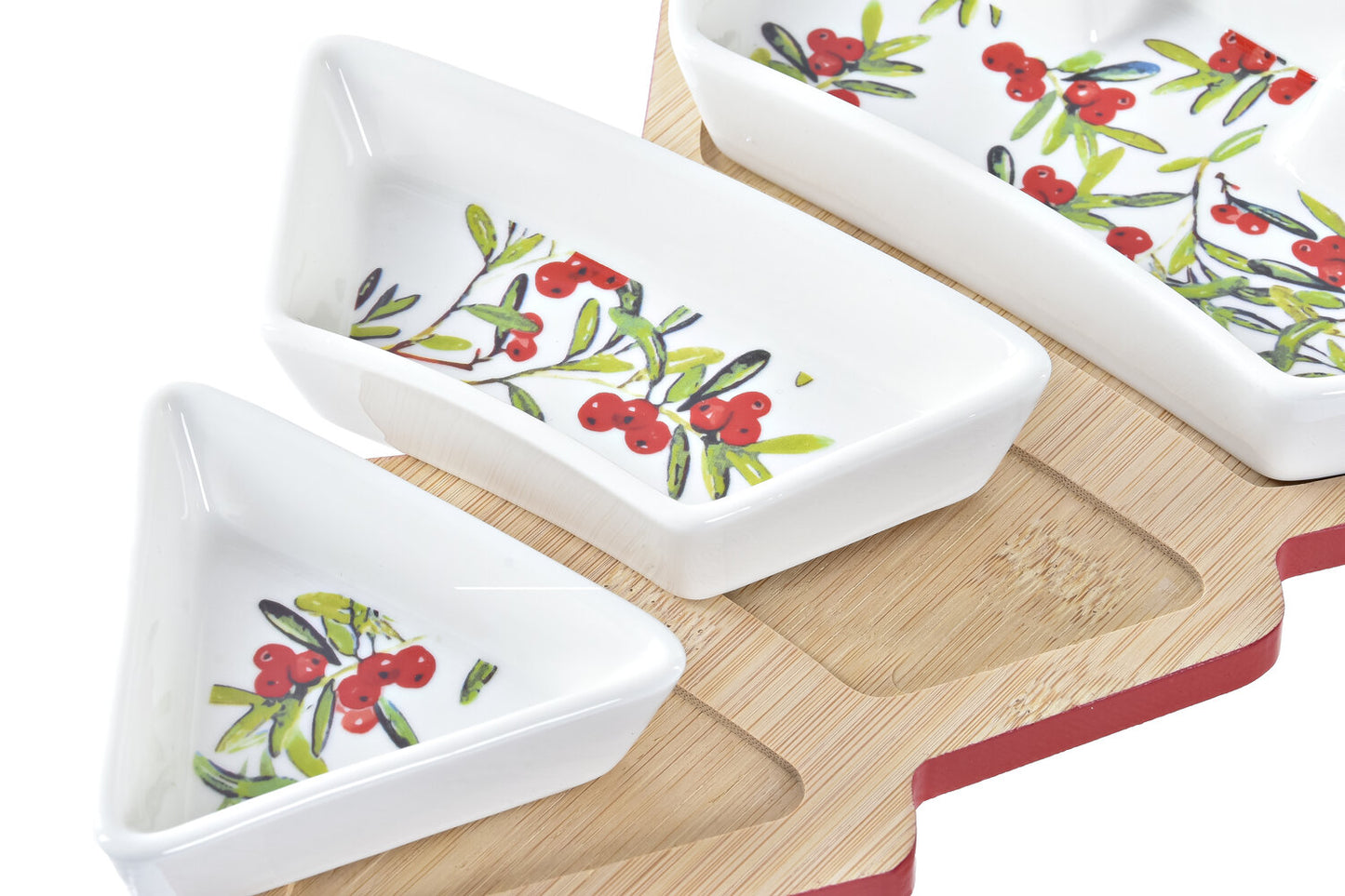 APERITIVO SET 4 GRES BAMBU 20X27X3:8 ARBOL ROJO