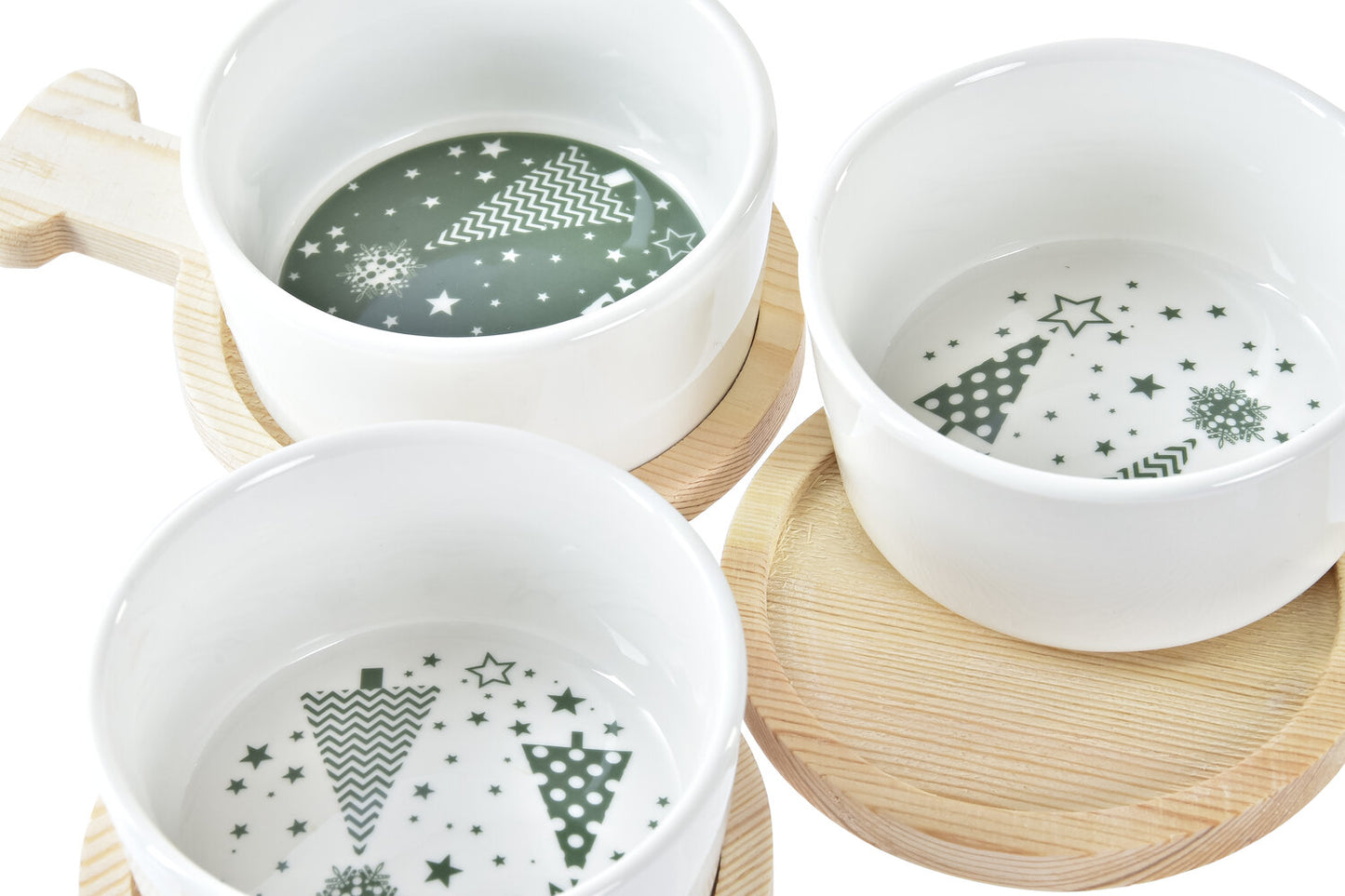 APERITIVO SET 3 GRES BAMBU 31X11:7X4:7 VERDE