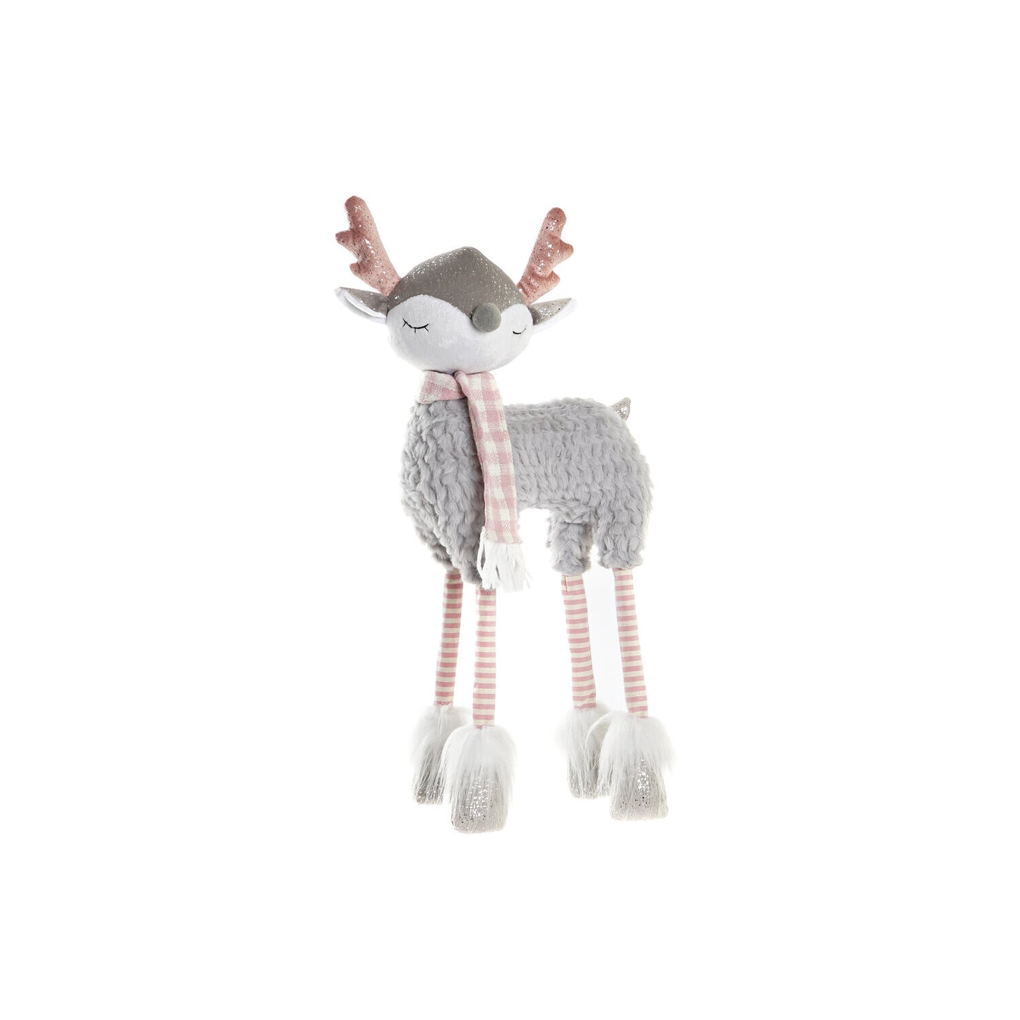 FIGURA POLIESTER 20X11X49 CIERVO GRIS