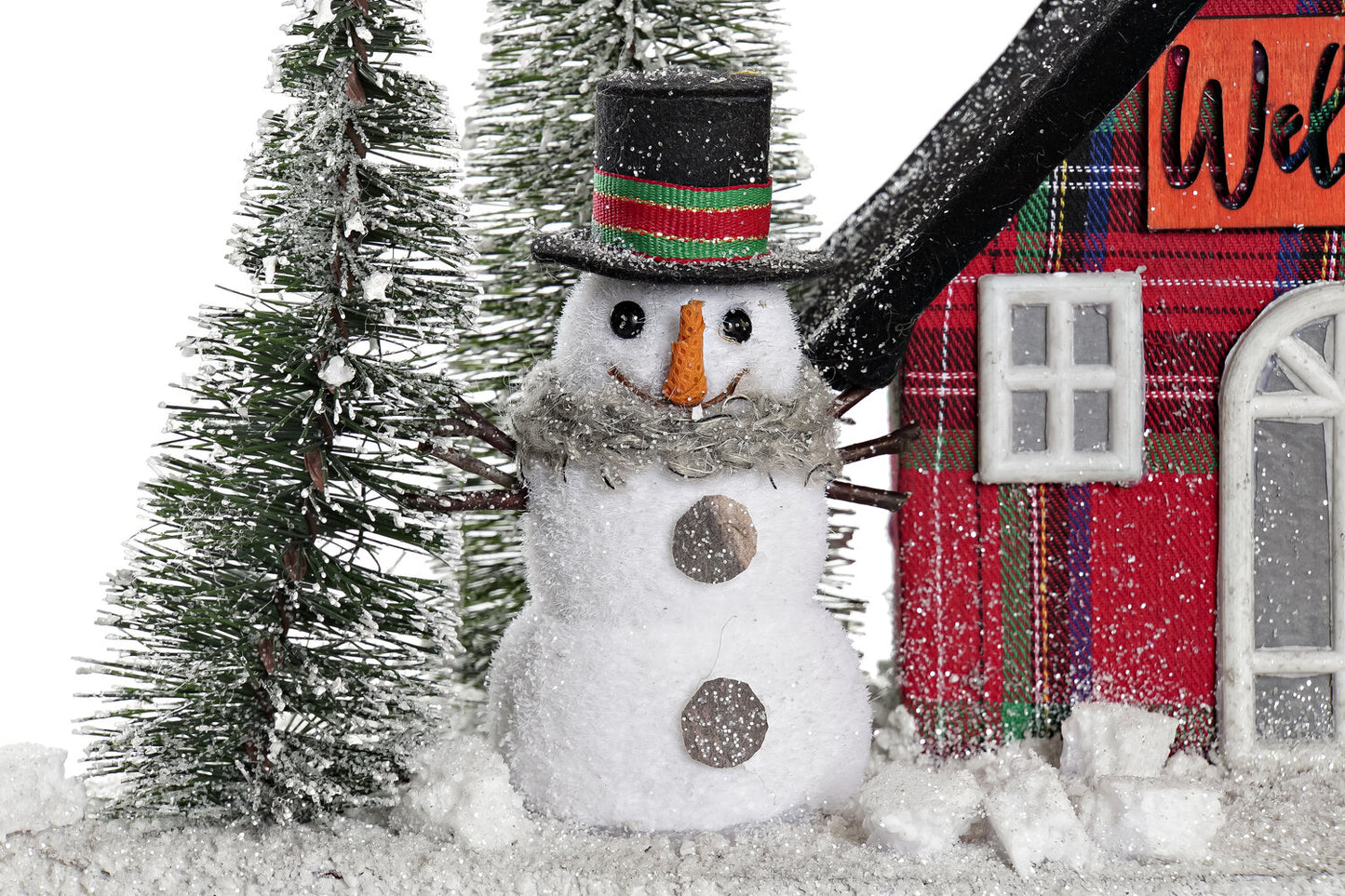 DECORACION LUMINOSA LED POREXPAN 38X15X21 CASA