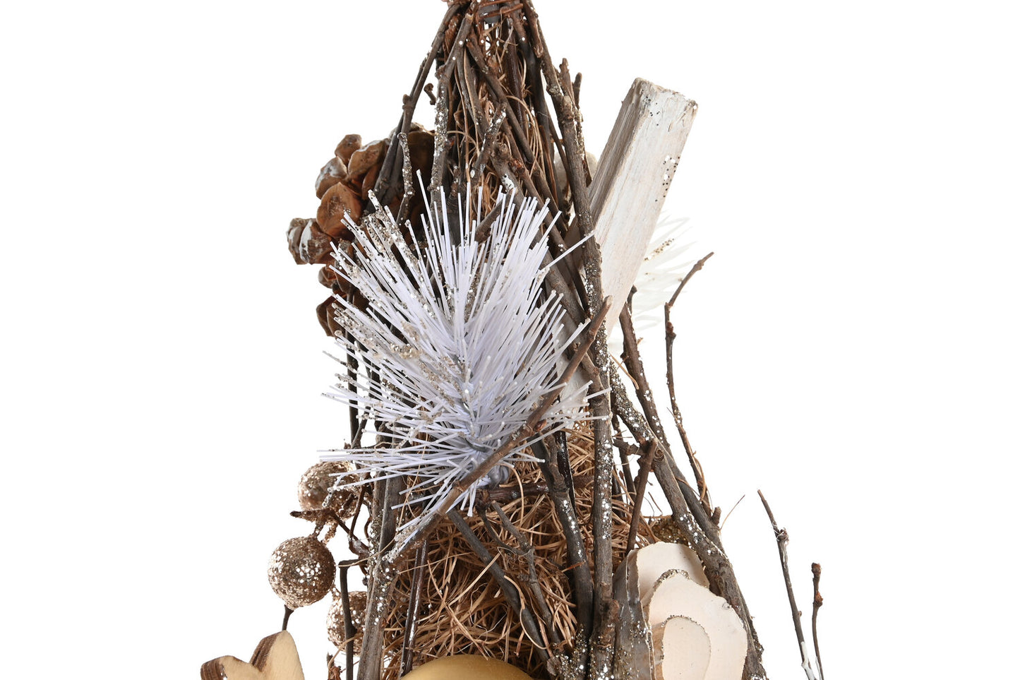 ARBOL PIÑAS NATURAL 16X16X48 DORADO