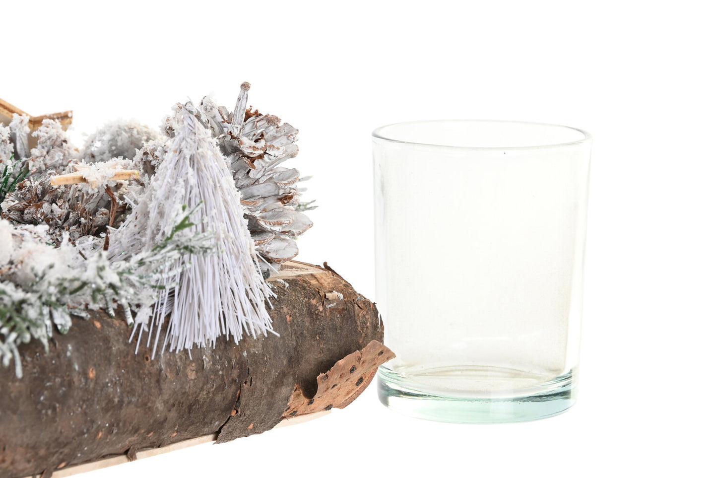 PORTAVELA ABEDUL CRISTAL 20X20X12:5 NEVADO NATURAL